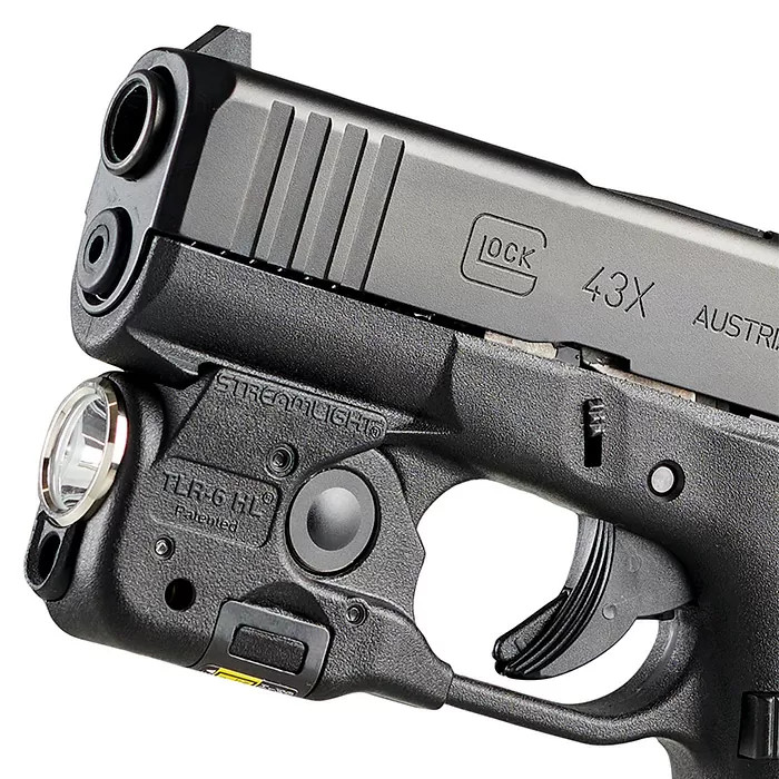 Streamlight TLR-6 HL G Black Handgun Weapon Light for Glock 43x/48