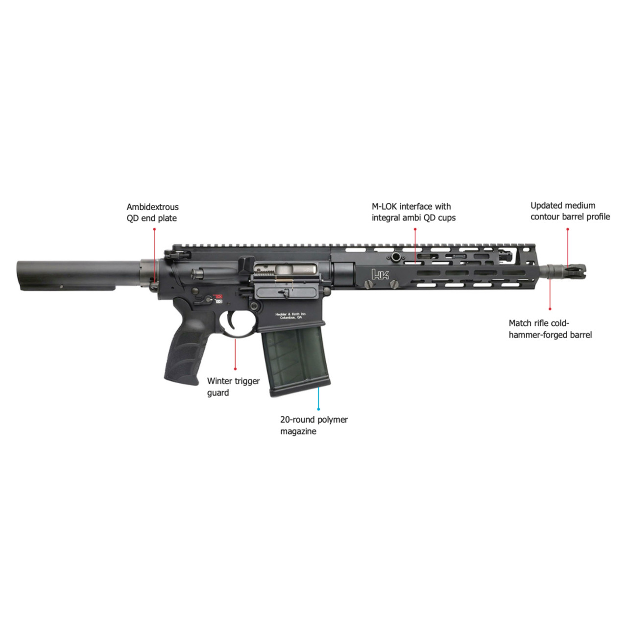 Heckler & Koch MR762 A4 Pistol