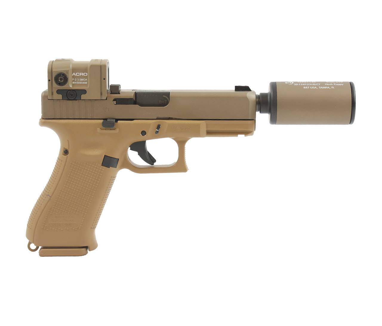 B&T Hush Puppy Glock 19X FDE Kit -Complete Kit