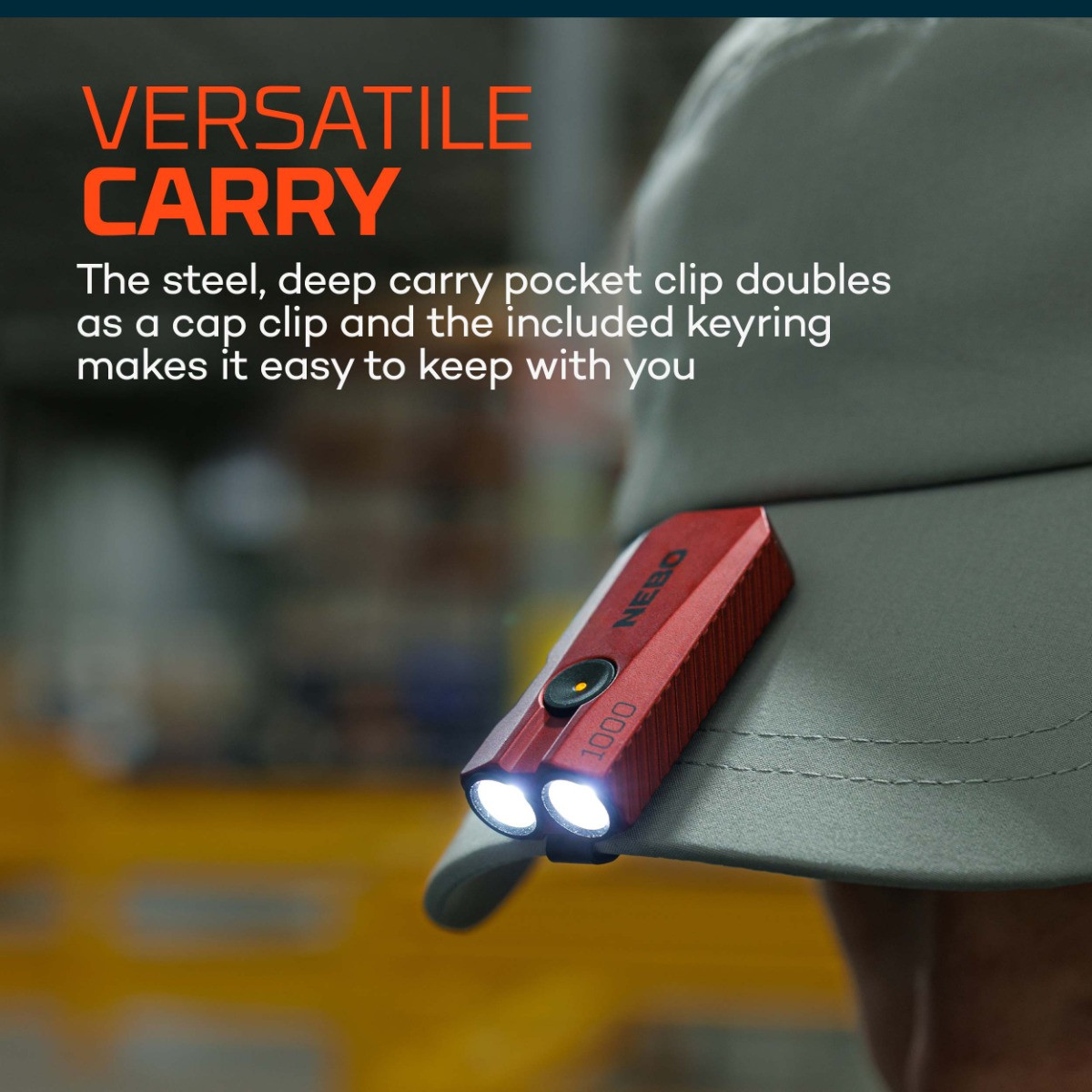 nebo edc flashlight 1500 Lumen 2-Pack It features a rechargeable 18650 battery and includes a charging cord NEBO Redline 6K 6000-Lumen LED