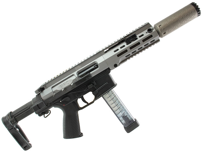 B&T Limited Sniper Grey SPC9 SD2 Pistol with Modular 2-Piece