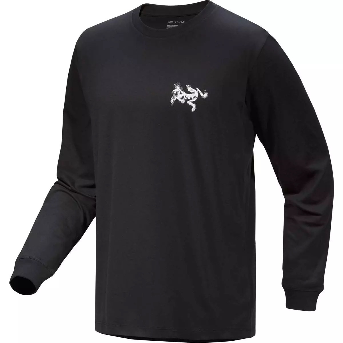 ArcTeryx Kragg SL Cotton Bird Tile LS Men's T-Shirt Black / Arctic