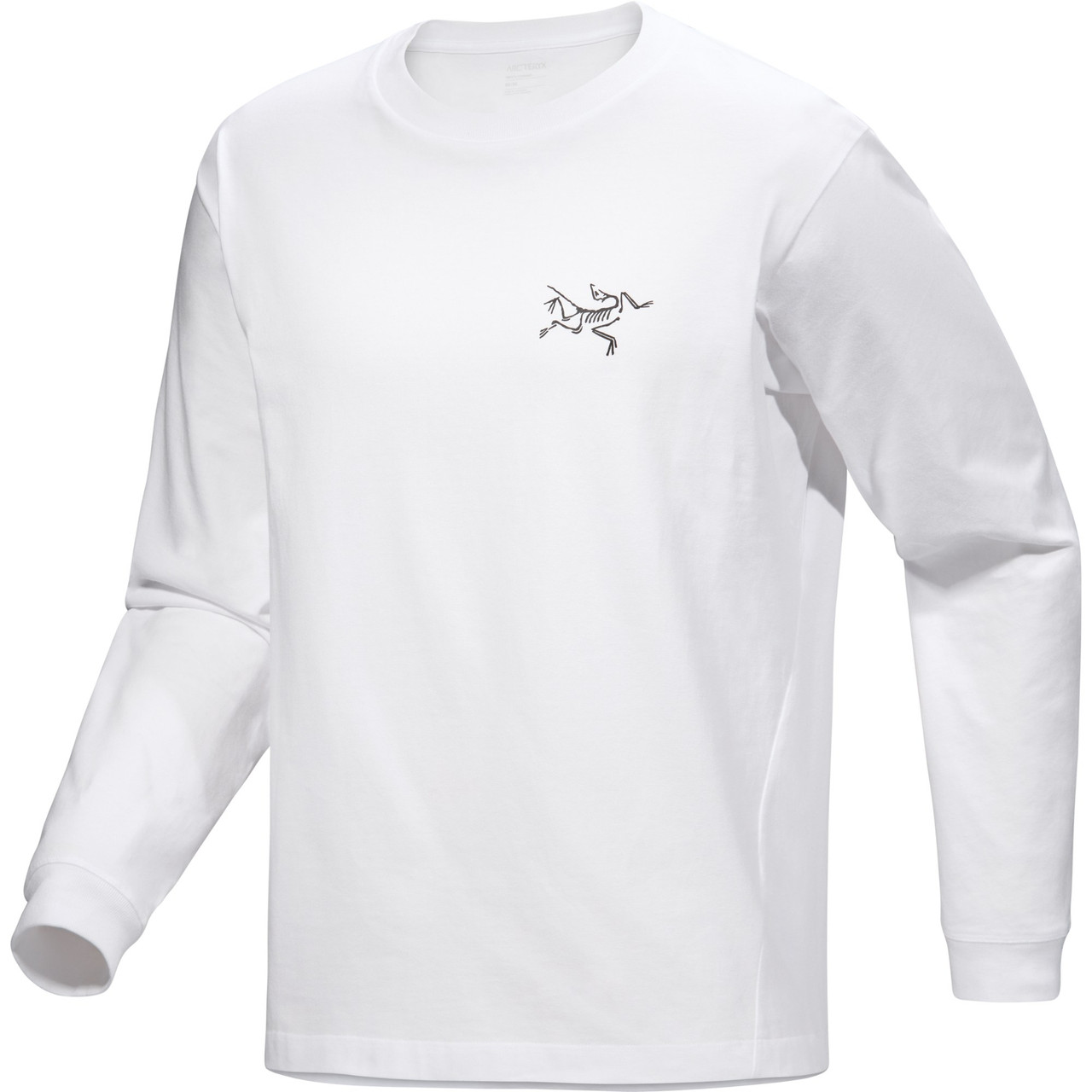 アークテリクス/kragg cotton ls/ホワイト/ロンT ArcTeryx Kragg Cotton LS Men's Heavyweight T-Shirt White Light / Black