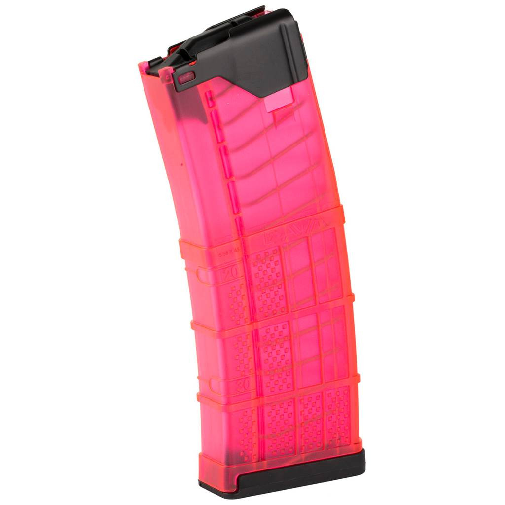 Lancer L5 Advanced Warfighter 556 AR15 30 Round Translucent Pink
