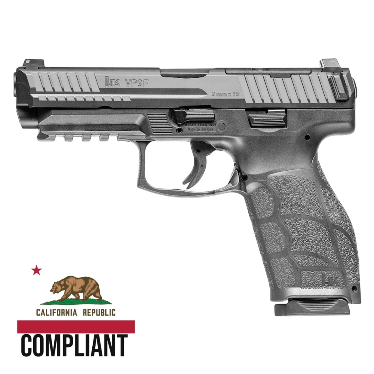 Heckler & Koch VP9F A1 California Compliant Optics Ready w/ 2 10rd