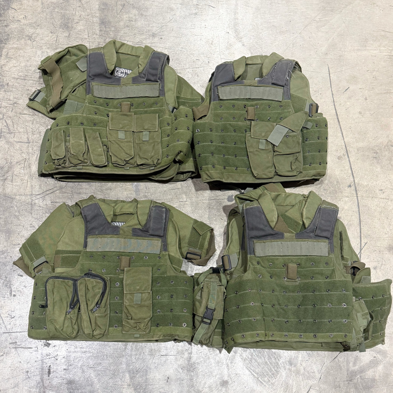 Point Blank HRM Tactical SWAT Vest, OD Green Snap-Grid Carrier w