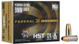 Federal Premium Personal Defense HST 9mm 124gr JHP Law Enforcement Ammunition 50-Rounds