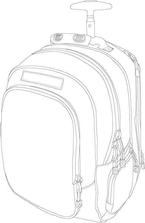 Code Alpha Wheeled Laptop Backpack