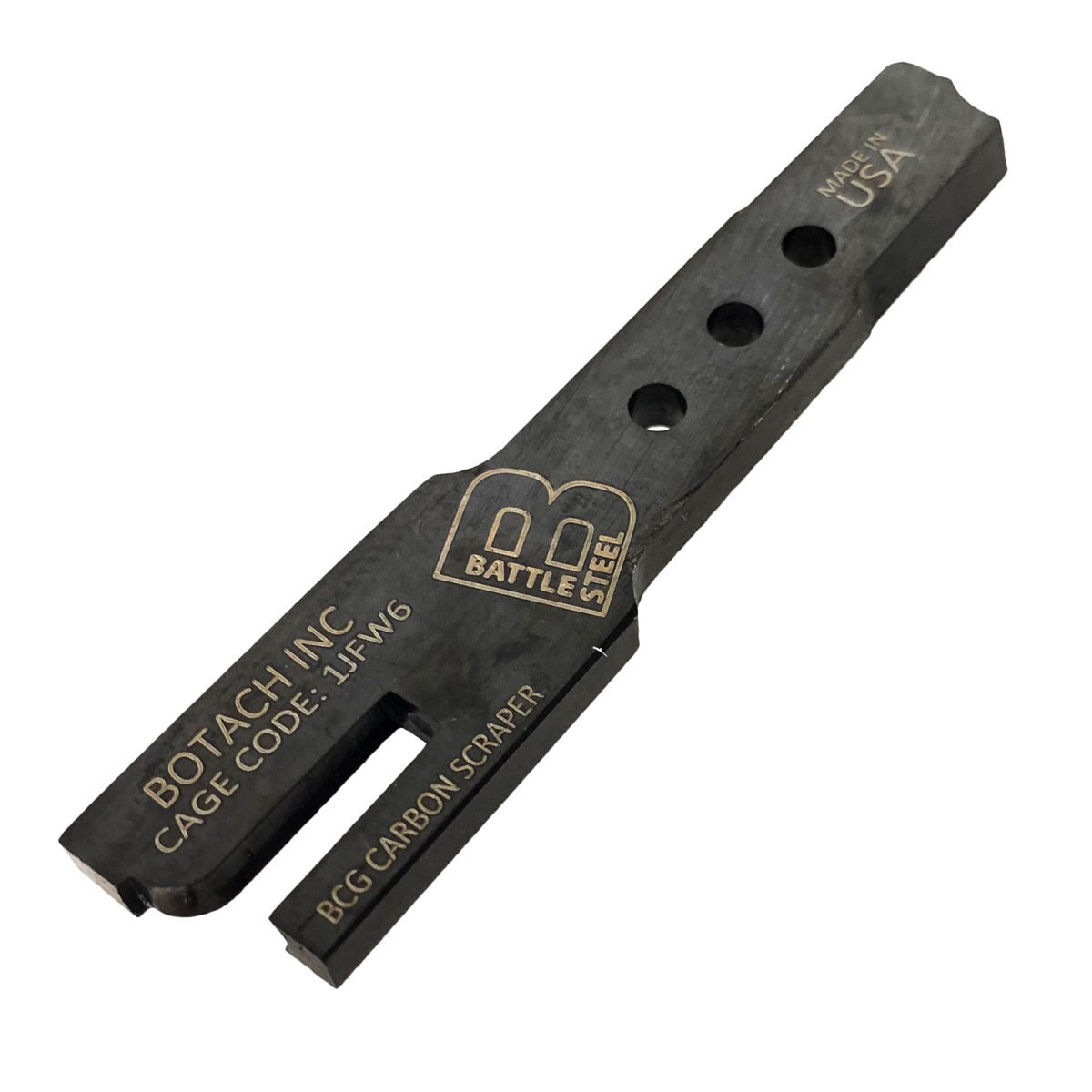 A dirty bolt carrier group (BCG) is the #1 cause of AR15 malfunctions. Carbon is the enemy and it quickly builds up in hard to clean areas. This precision made tool gives you the power to easily demolish carbon from 12 surfaces on the bolt carrier, bolt, bolt cam pin & firing pin. Clean it fast, clean it right.