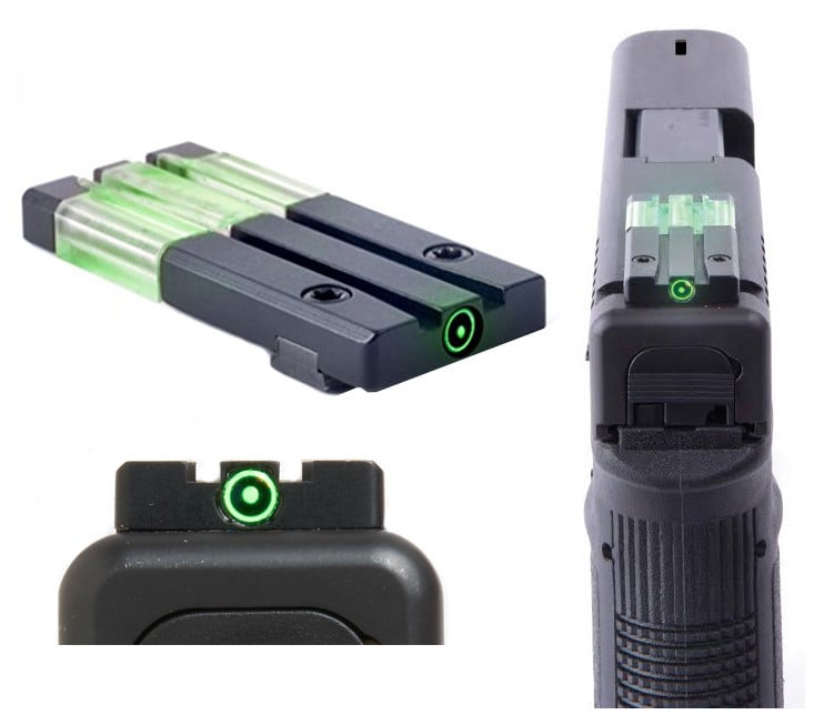 Meprolight FT Bullseye Fiber Optic / Tritium Reflex Pistol Sight