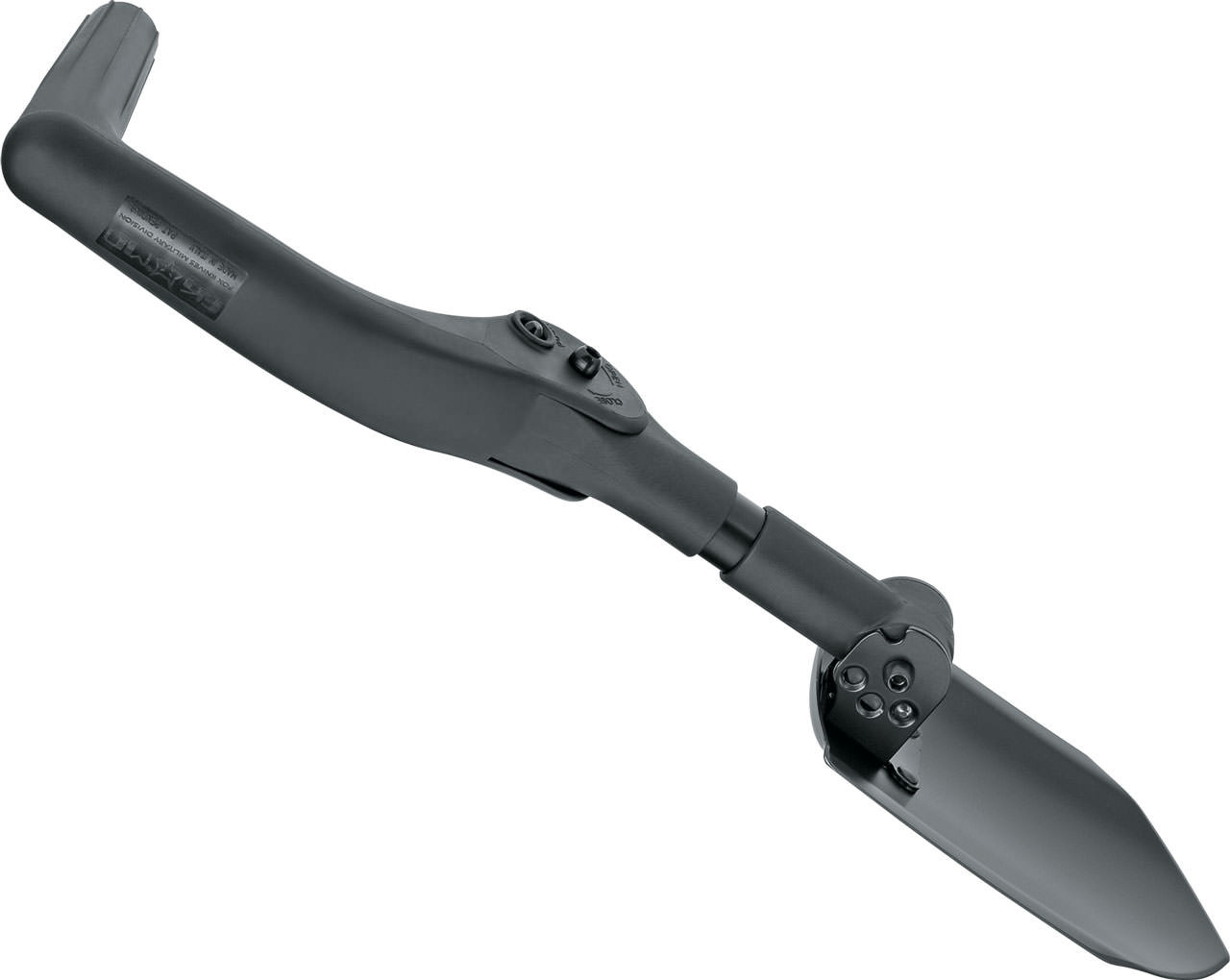 Three different working angles of the shovel: 90°, 135° and 180° to the handle.