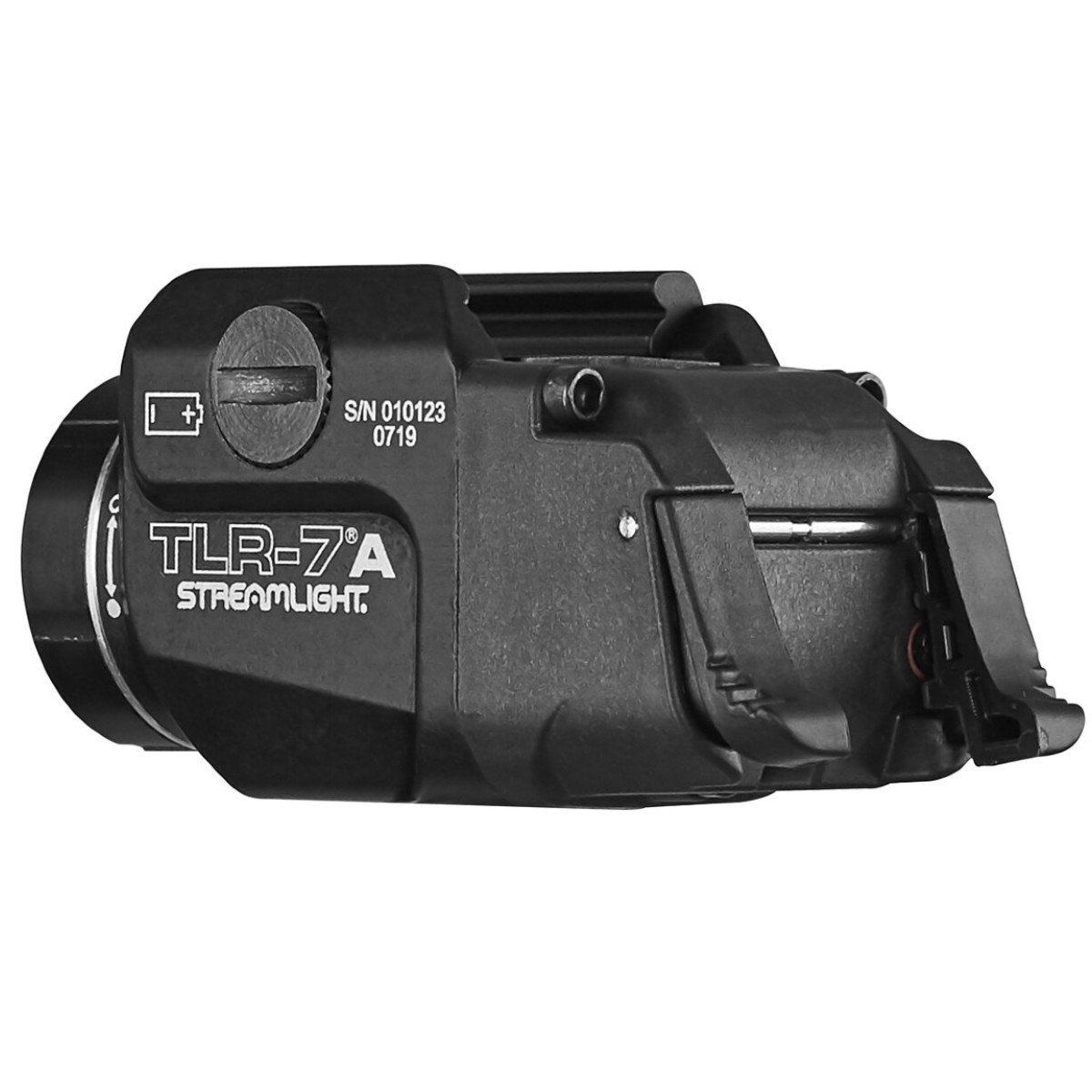 The new TLR-7A includes customized ergonomic switches featuring a low or high position to match your shooting style. It features an ambidextrous on/off switch and a rail clamp that is designed to rapidly attach/detach from the side of compact and full frame weapons. Its low-profile design prevents snagging and a “safe off” feature prevents accidental activation, saving batteries.