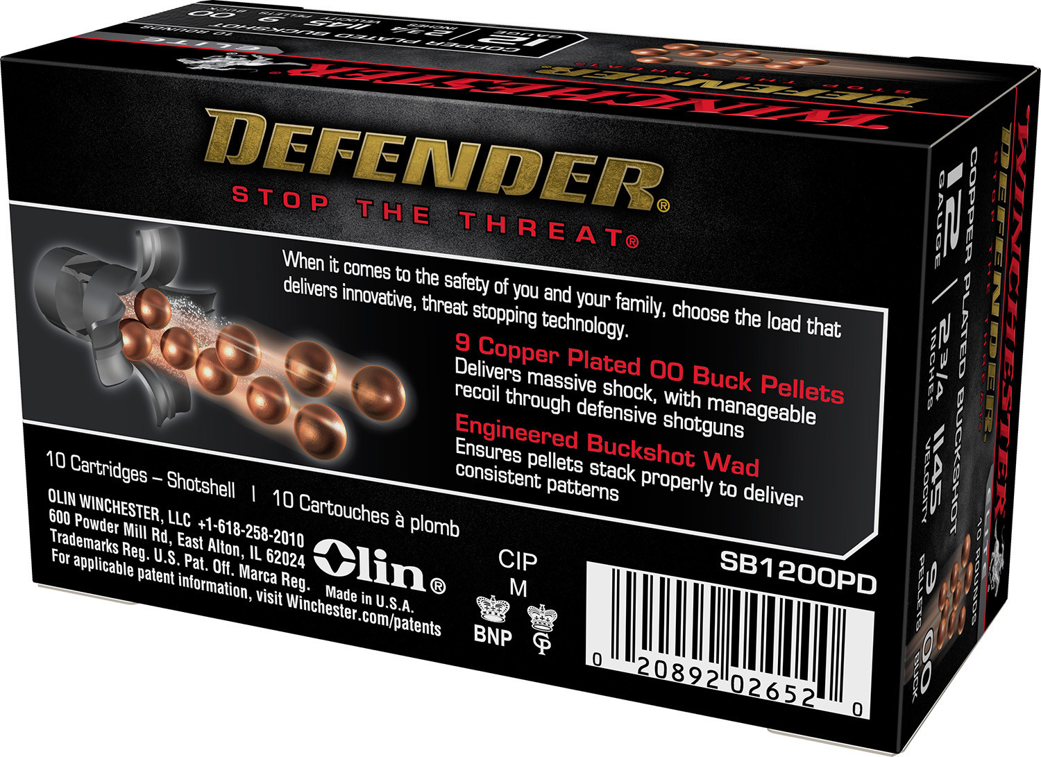 Engineered to maximize terminal ballistics, Winchester Defender shotshell ammunition provides maximum stopping power for the ultimate performance in personal defense. Winchester incorporates unique technologies in specific rounds including, slug and buck, the segmenting slug and a unique 410 round, which includes Defense Discs and plated BBs.