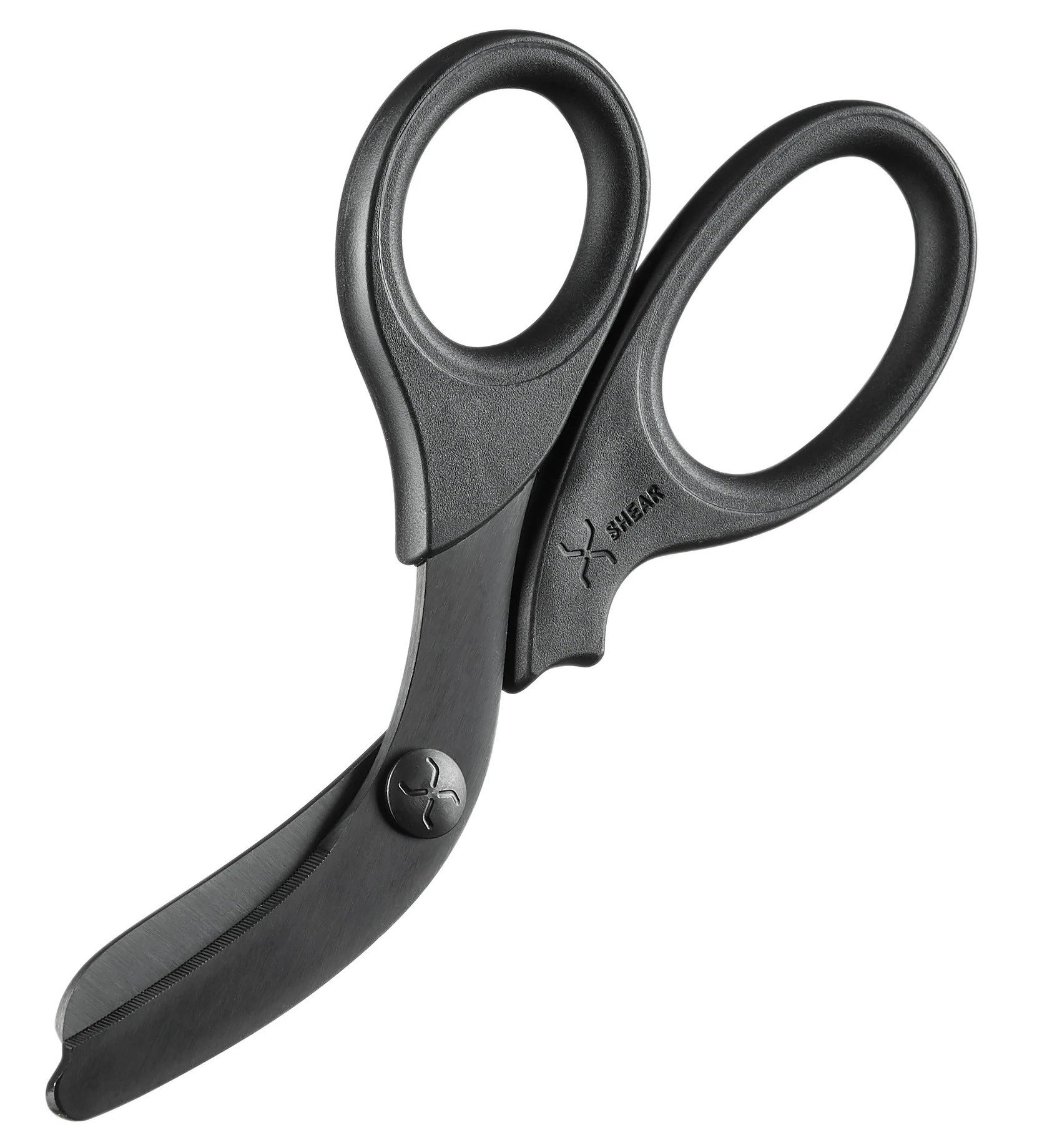XShear 7.5” Heavy Duty Trauma Shears with Black Titanium Coated Stainless Steel Blades for Professional Emergency Providers