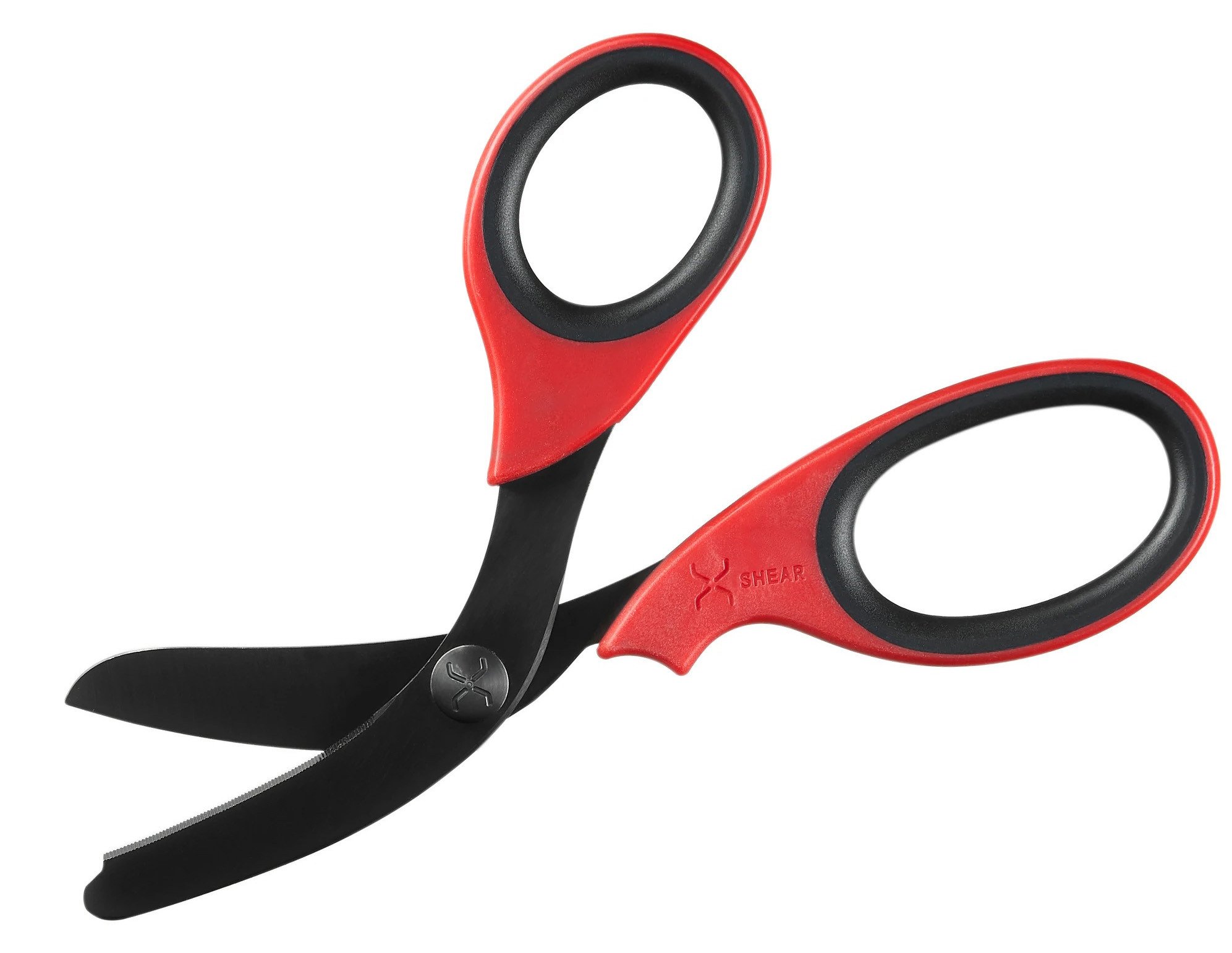 XShear 7.5” Heavy Duty Trauma Shears with Black Titanium Coated Stainless Steel Blades for Professional Emergency Providers