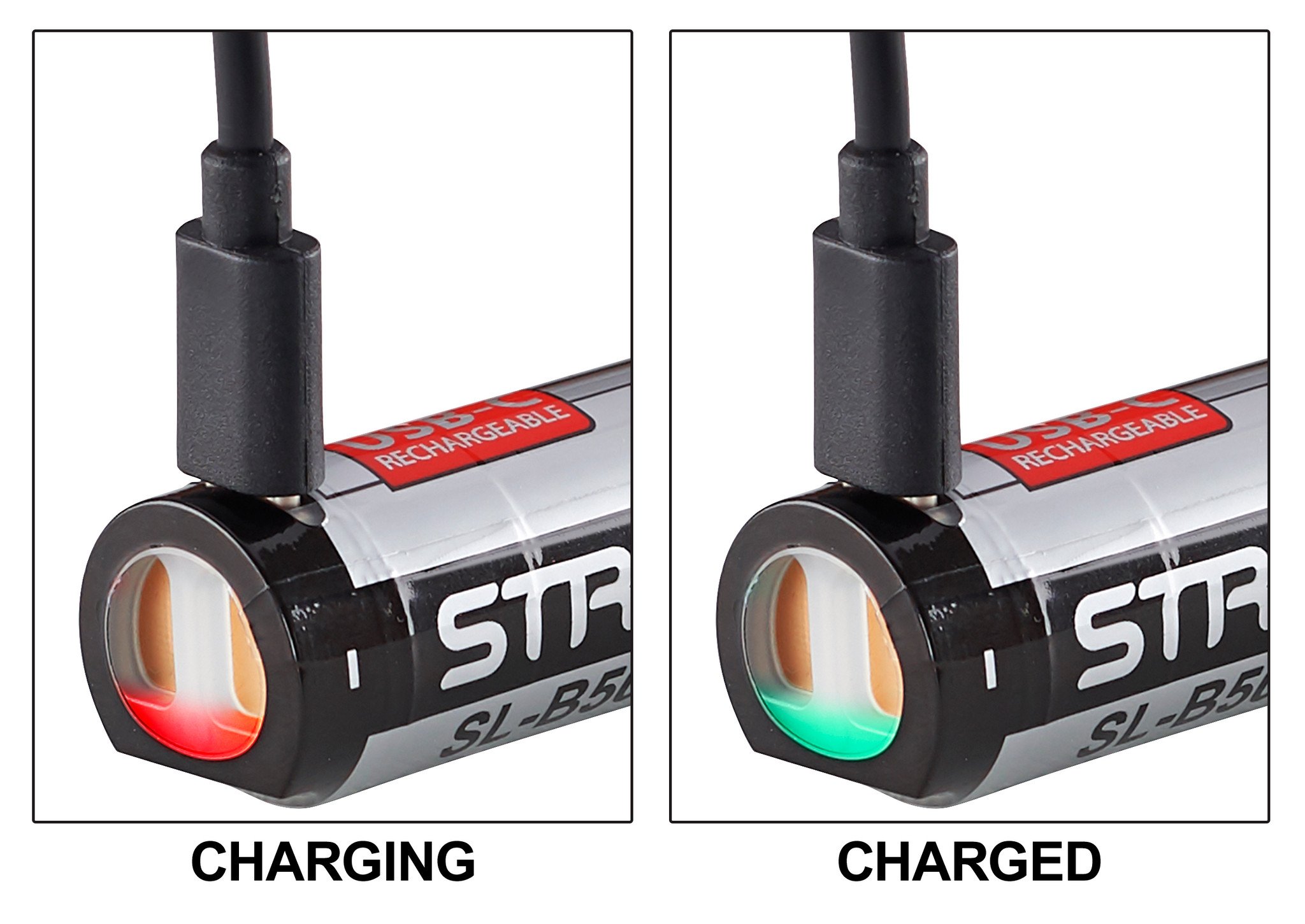 Streamlight SL-B50 USB-C Li-Ion Rechargeable Batteries 2/Pack with Integrated Charge Port