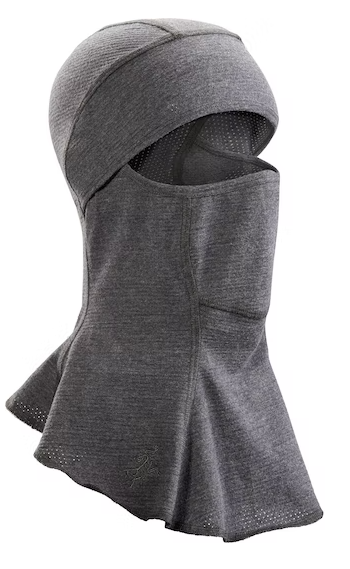 A flame resistant balaclava that is worn when conducting Direct Action tasks that will provide user protection from flame/incendiaries. An ergonomic design and flat seam construction techniques allow for enhanced comfort when worn in conjunction with a helmet, eye protection, ear protection and/or O2 mask. FR mesh materials and construction techniques, allowing the balaclava to be worn in either an eyes exposed only or full face exposed manner, allows for enhanced ventilation that mitigates overheating and undue fog/moisture build-up on eye protection.