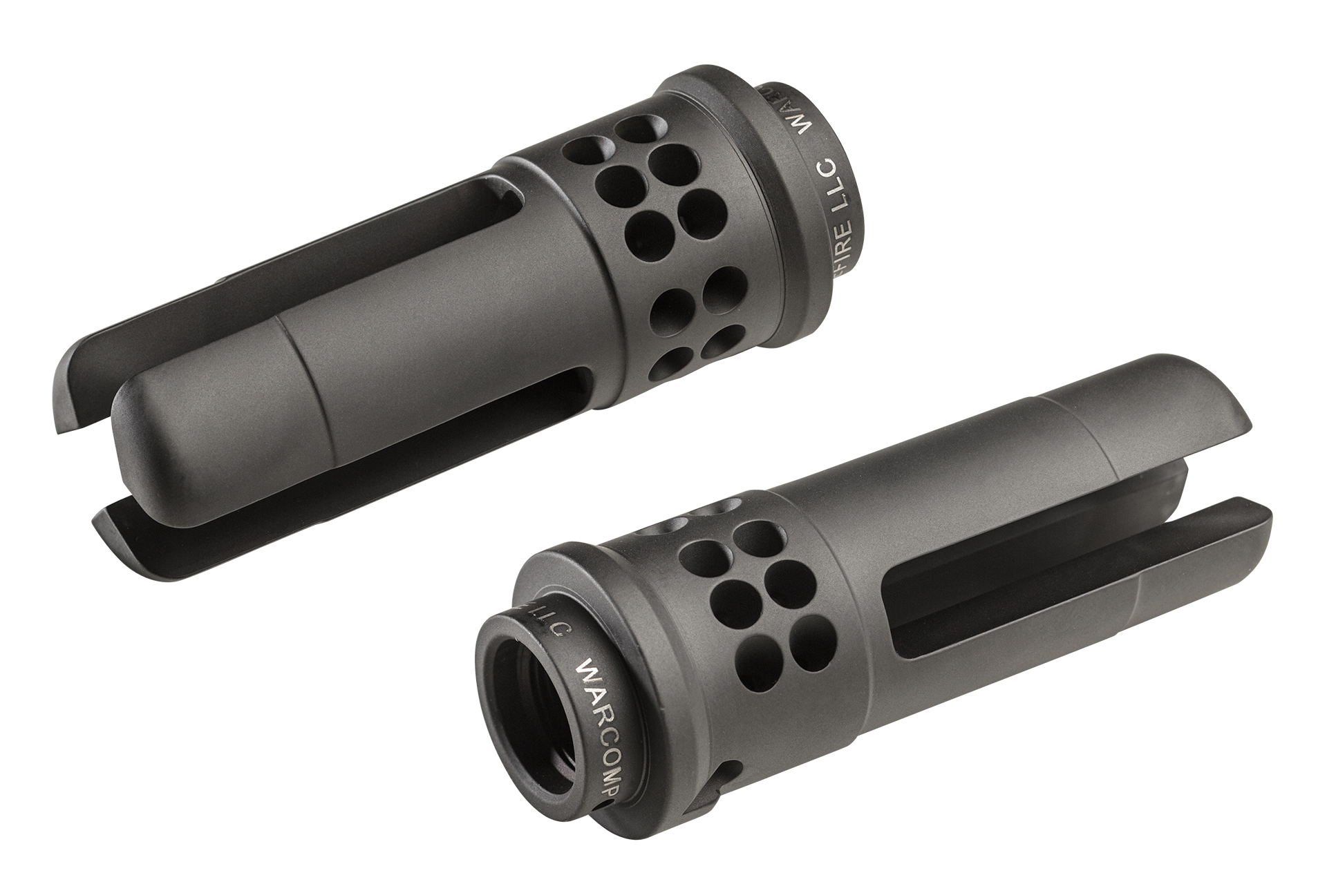 Choose The Best Of Both Worlds. Flash hider? Muzzle brake? The proprietary design of SureFire’s WARCOMP flash hiders/suppressor adapters provides the best attributes of both devices. WARCOMPs deliver superior flash reduction and significantly reduce muzzle rise, helping to conceal your location, preserve your dark-adapted vision and keep you on target for faster follow-up shots. They effectively eliminate more than 98% of all muzzle flash, even on short-barreled rifles, and their port direction can be optimized for virtually any shooting style. Surefire WARCOMPs are the best suppressor adapters in the world. Period.  