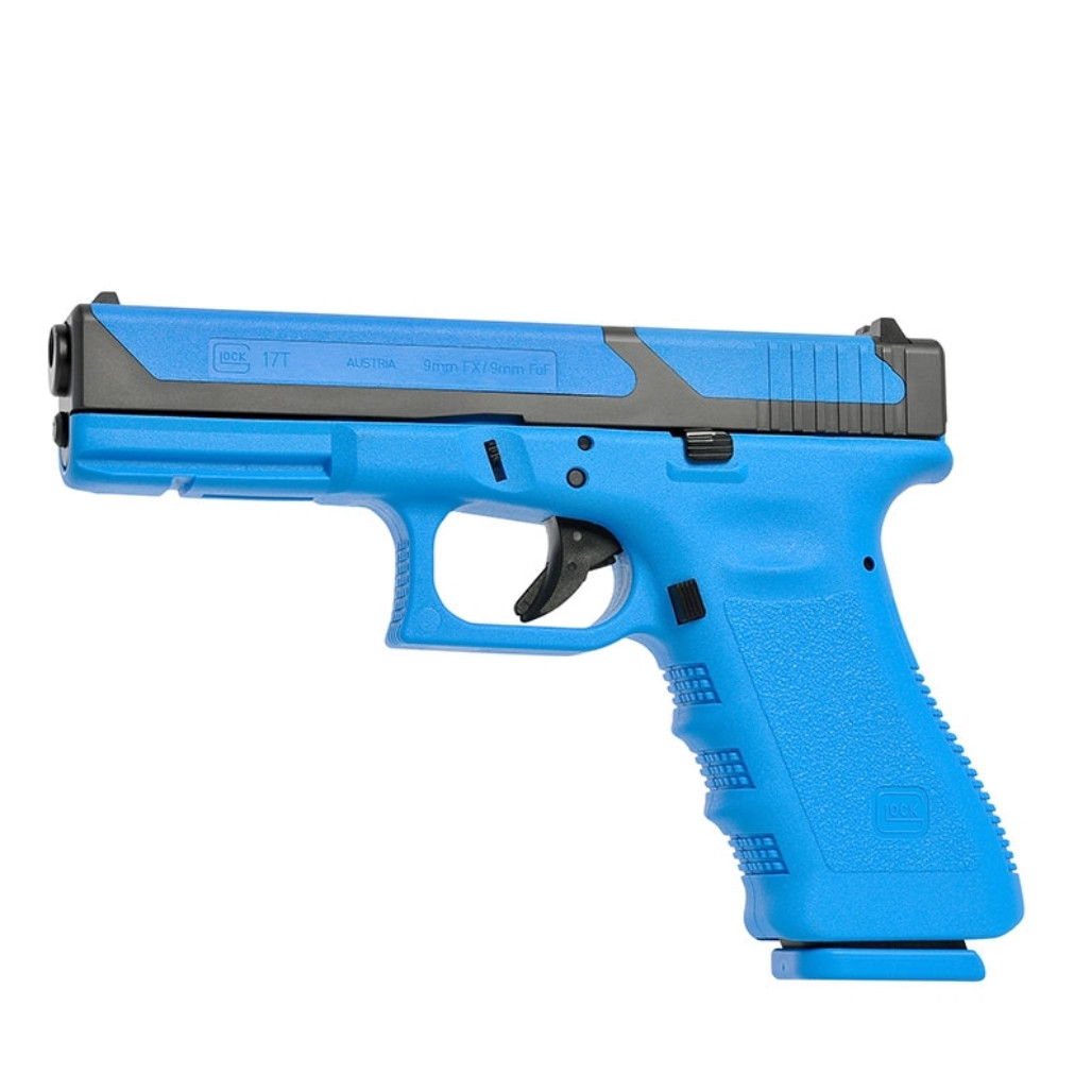 The GLOCK Training pistols were developed for the purpose of enabling reality-based tactical operations’ training with color marking or plastic bullet ammunition. The slide with polymer inserts reduces its weight to comply with the increasing diversity of modern training ammunition. These pistols use the popular FX or FOF ammunition, which are used by military and law enforcement units around the world. The Modular back strap system makes it possible to instantly customize its grip to accommodate any hand size. The reversible magazine catch makes it ideal for left and right-handed shooters.