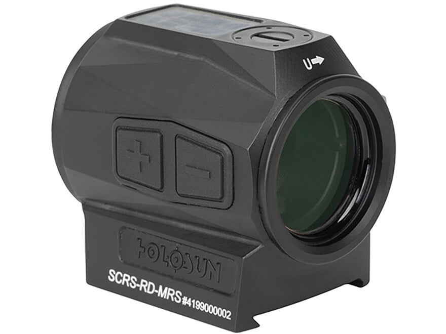 The SCRS (Solar Charging Rifle Sight) advances Holosun’s SCS technology creating an ultra compact 20mm tube sight designed for long gun applications. The SCRS features multi-directional light sensors and an advanced Auto Mode for automatic reticle intensity settings and Manual Mode for manual control of dot intensity. The SCRS is made from 7075 aluminum and includes a lower 1/3 co-witness, 1.63” mount that utilizes Holosun’s proven 509T footprint for compatibility with third-party offset RDS mounts. The SCRS is available with a 2MOA dot only or Holosun’s MRS (Multi-Reticle System). The SCRS features 12 reticle intensity settings, four of which are compatible with night vision devices and up to 50k hour battery life.