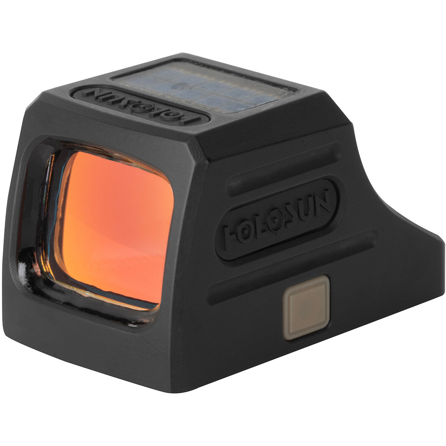 The SCS-CARRY (Solar Charging Sight) is a direct attachment optic for slim, carry-sized sub-compact handguns. It is designed to attach directly to HOLOSUN-K slide cuts, or to RMSc cut slides with the included adapter plate. The SCS-CARRY uses our innovative solar charging system with multi-directional light sensors to automatically adjust brightness in dynamic lighting situations. The SCS can potentially operate indefinitely with its internal, rechargeable 20,000-hour battery.