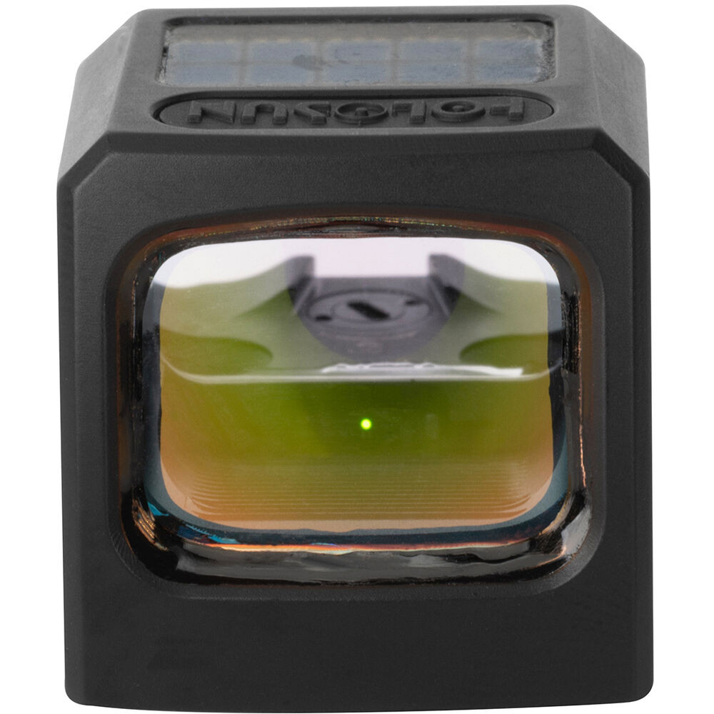 The SCS-CARRY (Solar Charging Sight) is a direct attachment optic for slim, carry-sized sub-compact handguns. It is designed to attach directly to HOLOSUN-K slide cuts, or to RMSc cut slides with the included adapter plate. The SCS-CARRY uses our innovative solar charging system with multi-directional light sensors to automatically adjust brightness in dynamic lighting situations. The SCS can potentially operate indefinitely with its internal, rechargeable 20,000-hour battery.