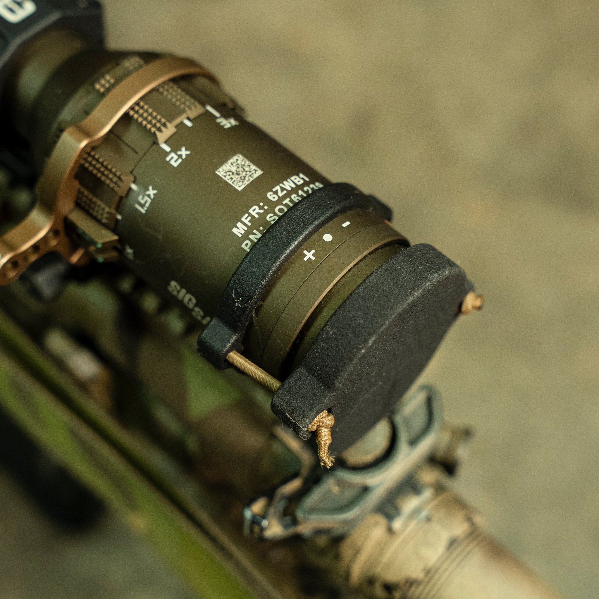 One of the biggest pieces of feedback we've received on our products is the difficulty of installation and battery changes when using our ScopeCap ™ and LightCap ™ products. By developing a locking ring with eyelets to fit the shock cord, we were able to completely eliminate the need for ranger bands and looping the shock cord around the light or optic body.

