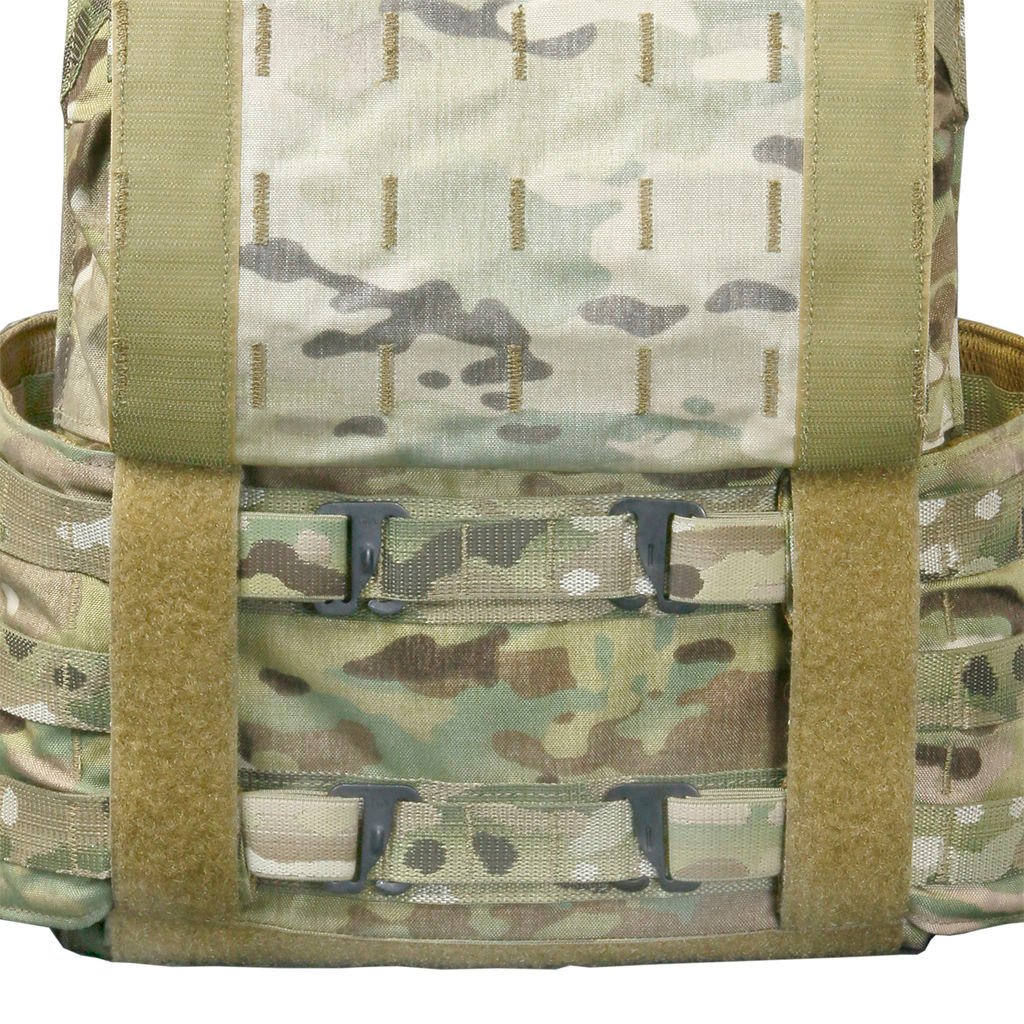 TAG’s® Vanguard plate carrier sets the standard in the industry for what a plate should be. The Vanguard is a light weight plate carrier that works with any set of hard armor plates and soft armor backers. SAPI, ESAPI, XSAPI, standalone level 4, swimmer cut and shooter cut armor plates all fit into the Vanguard. The triple magazine front panel is sewn into the carrier and will fit 30 round 5.56mm, AK47, and 7.62 x 51 magazines. You will never need to change out your magazine pouches again when using different weapon platforms.

