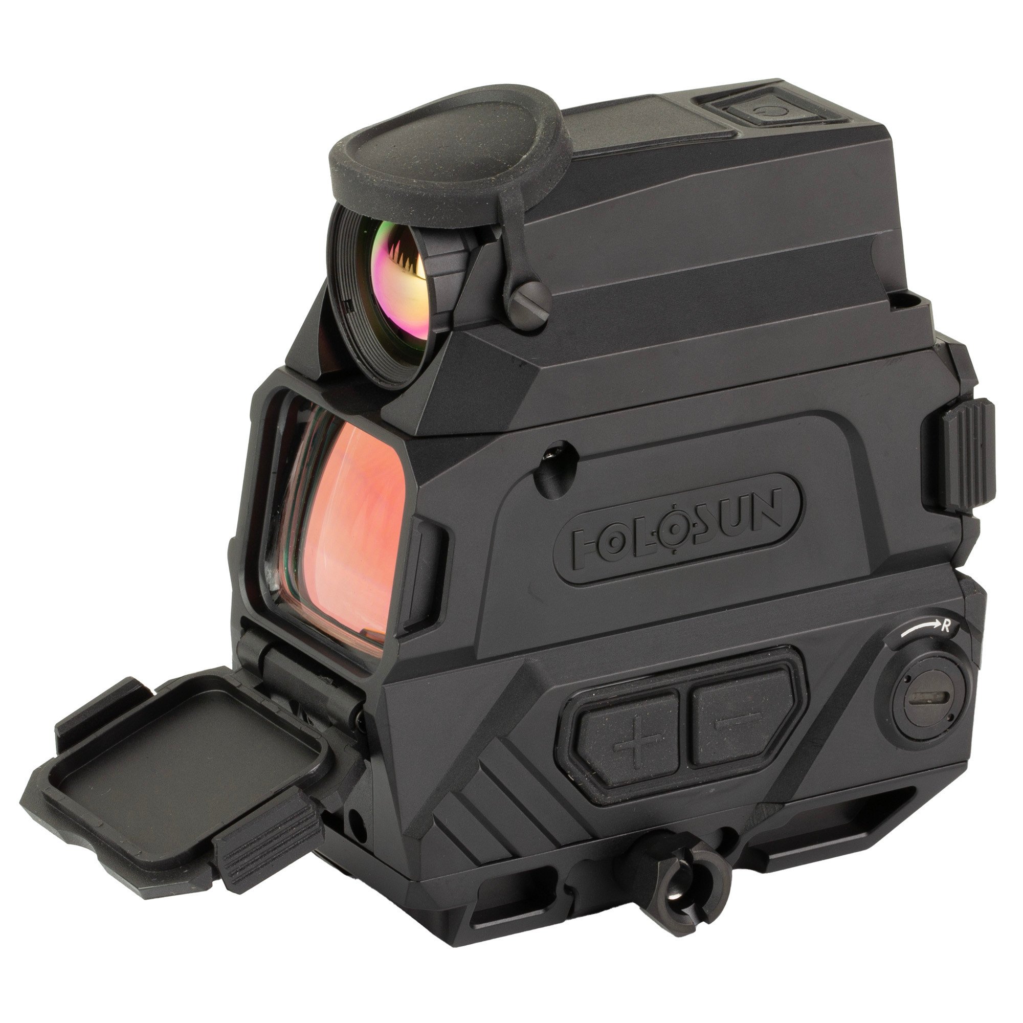 Holosun Technologies, DRS Thermal, Reflex Red Dot Sight with Thermal Imaging Capability, 8X Digital Zoom (1X/3X/5X), 2 MOA Dot with 65 MOA Circle, 1024x768 Resolution Display at 50FPS, 18350 Battery with USB-C Charging Port, Anodized Finish, Black