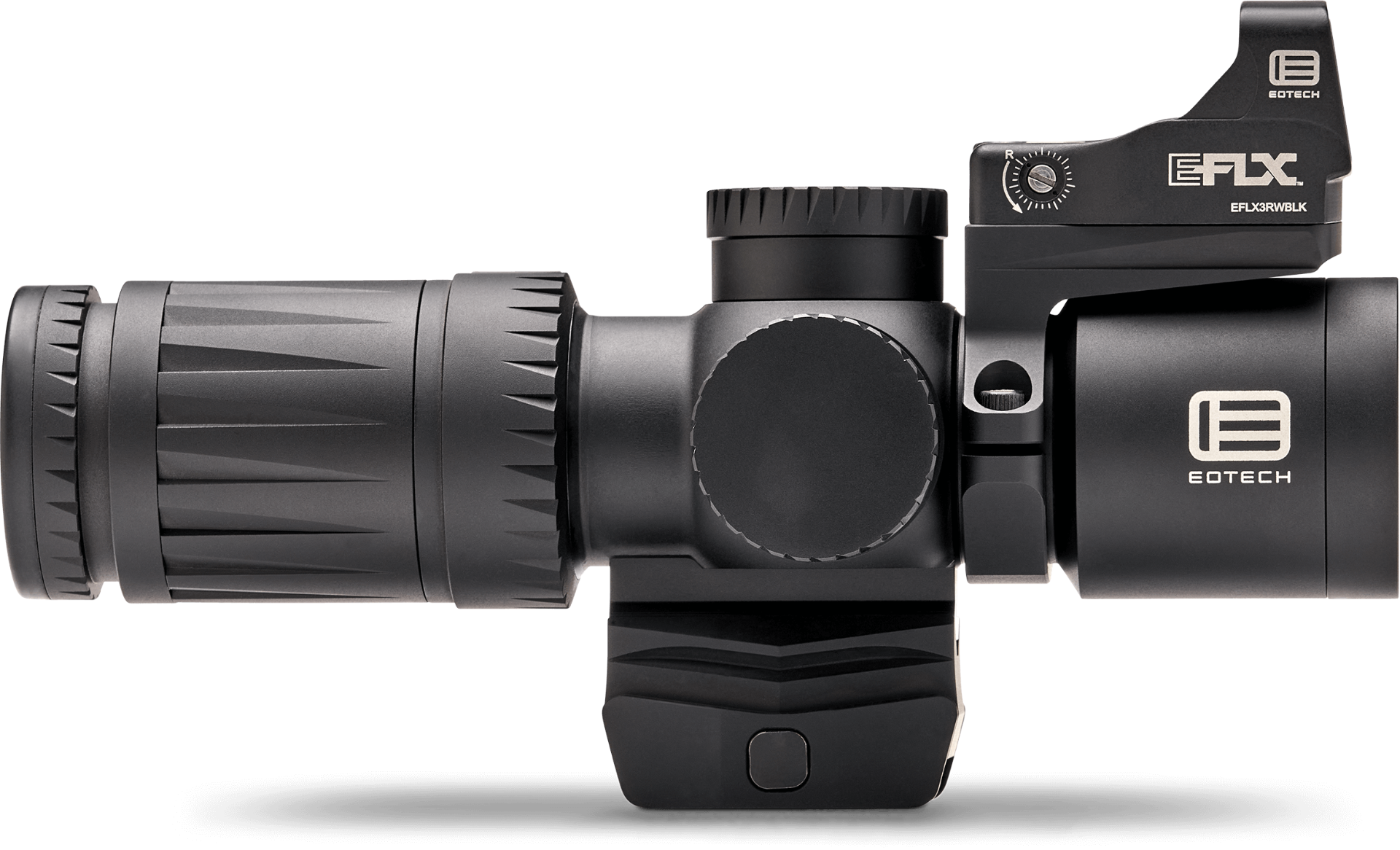Vudu 3-9x32 Riflescope Only The super short Vudu® 3-9x32 riflescope might just be the perfect optic. The housing is constructed of aircraft-grade aluminum to be compact, lightweight and incredibly durable. This second focal plane design comes in at 6.8” and is fog, water, and shock resistant. The turrets offer ¼ MOA adjustments and are both capped for protection. A rotary dial provides an illuminated reticle with 10 brightness settings and the CR2032 battery provides roughly 300 hours of operation. The unique design provides an integrated base that is also compatible with any aftermarket mini-ACOG® mounts.