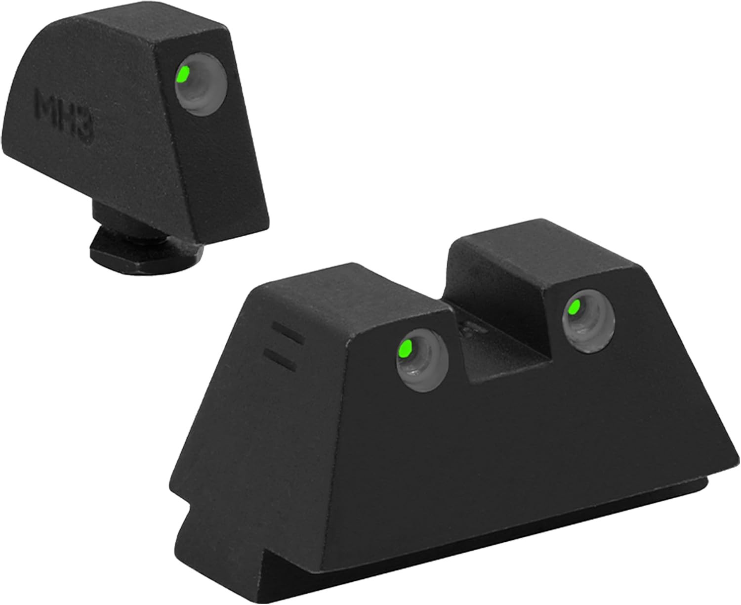 Self-Illuminated Suppressor Height pistol night Sights