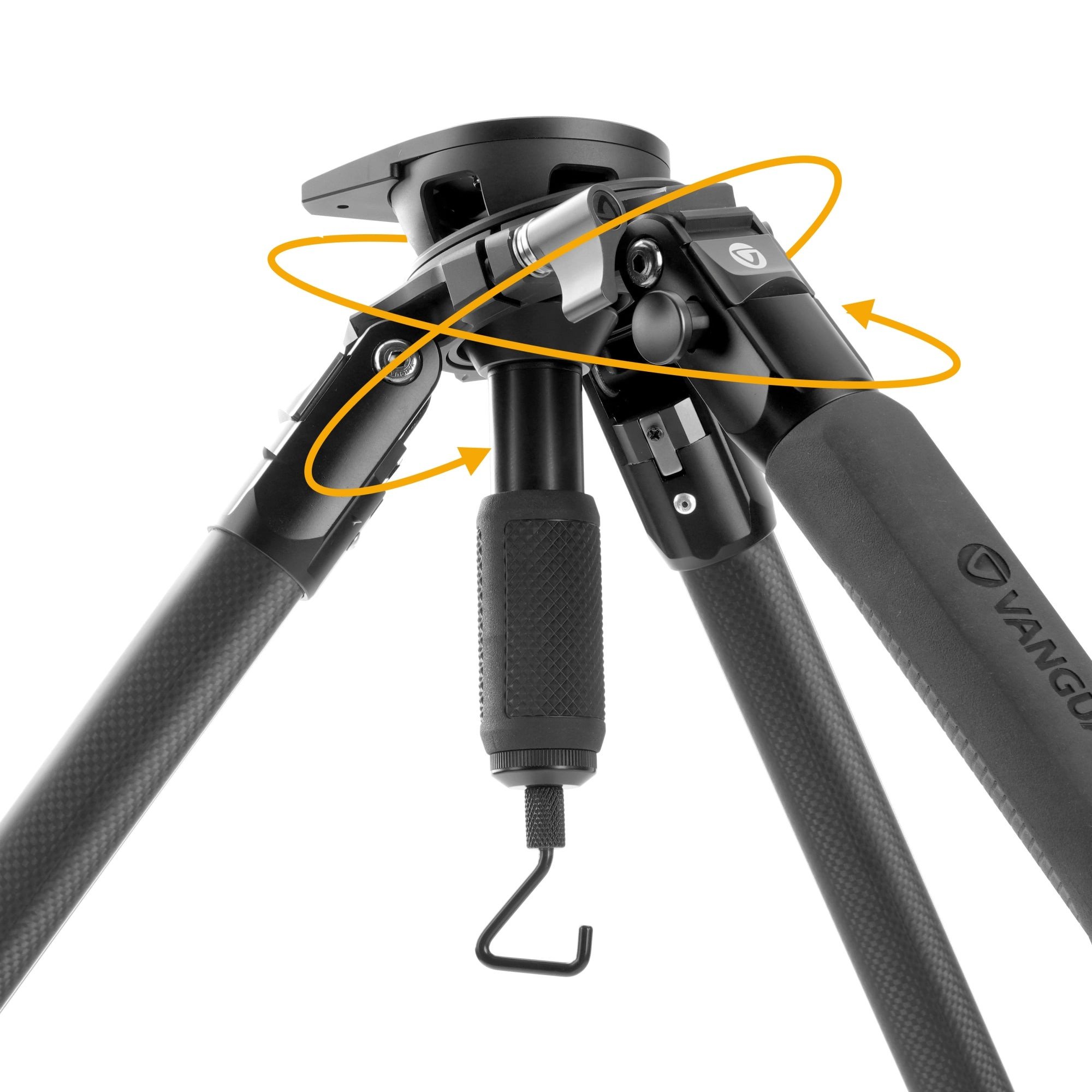 Endeavor RL APR and CPR (aluminum and carbon, respectively) shooting tripods give you the flexibility to connect with either an Arca-compatible plate or a standard Picatinny rail. Simply lock into the clamp, flip the lever, and you're ready to take aim. The removable 75mm leveling half-ball with a convenient handle lets you control the mechanism to rotate 360 degrees and tilt+/- 15° - helping you find and follow your target quickly. Vanguard crafts these tripods using advanced CNC engineering for precision, performance, and reliability.