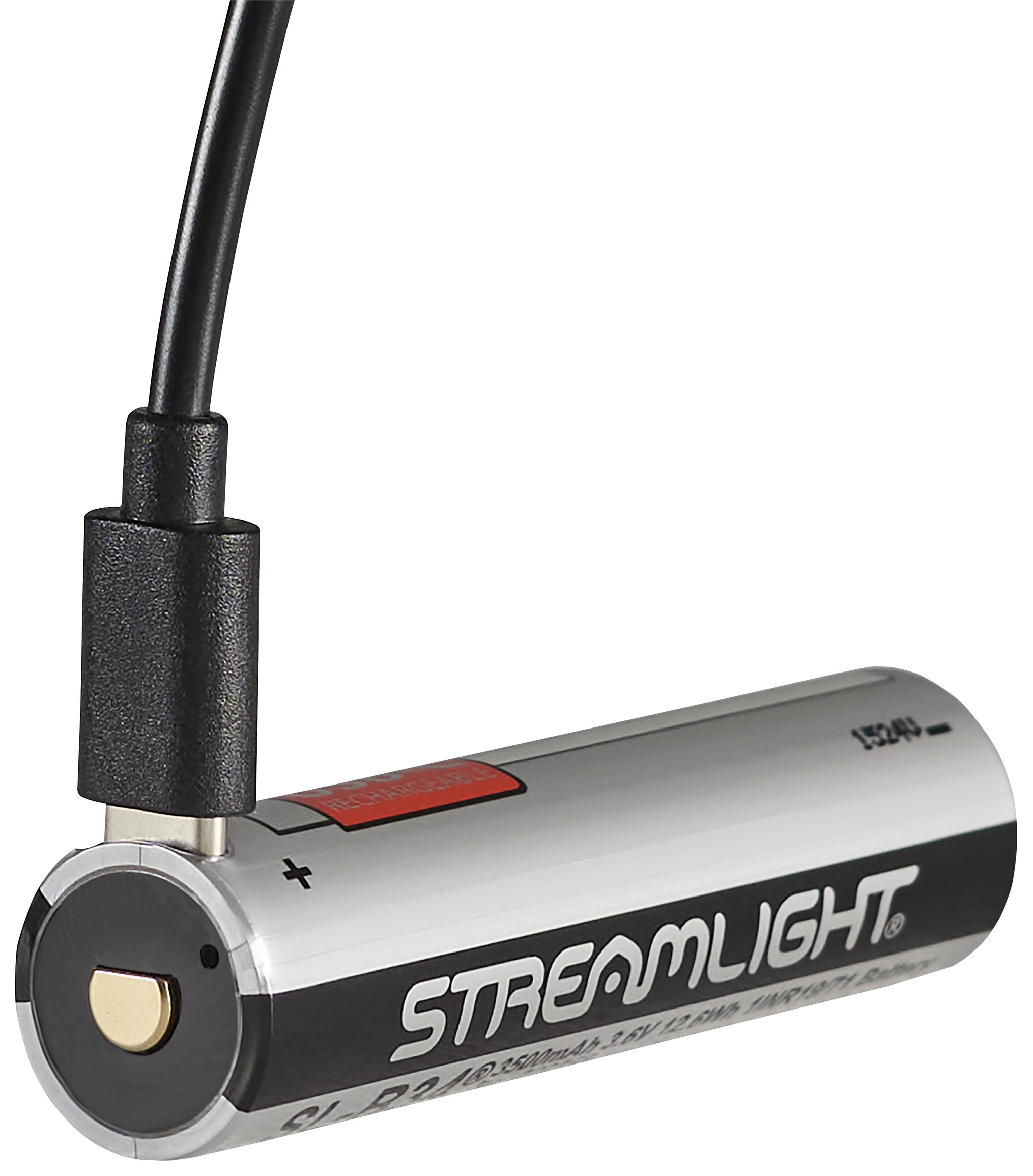 The Streamlight SL-B34® protected Li-Ion USB rechargeable battery pack powers the MegaStream USB flashlight. It has a built in USB-C port for charging on-the-go. Portable power and convenient charging so you always have power when you need it. USB-C rechargeable, 3.6V, 3500mAh. Fits select Streamlight flashlights that take SL-B34® battery packs. Charges in 5 hours and features charge status indicator. Integrated safety circuit protects the battery from over discharge and overcharge. Charge indicator: red when charging, green when charged