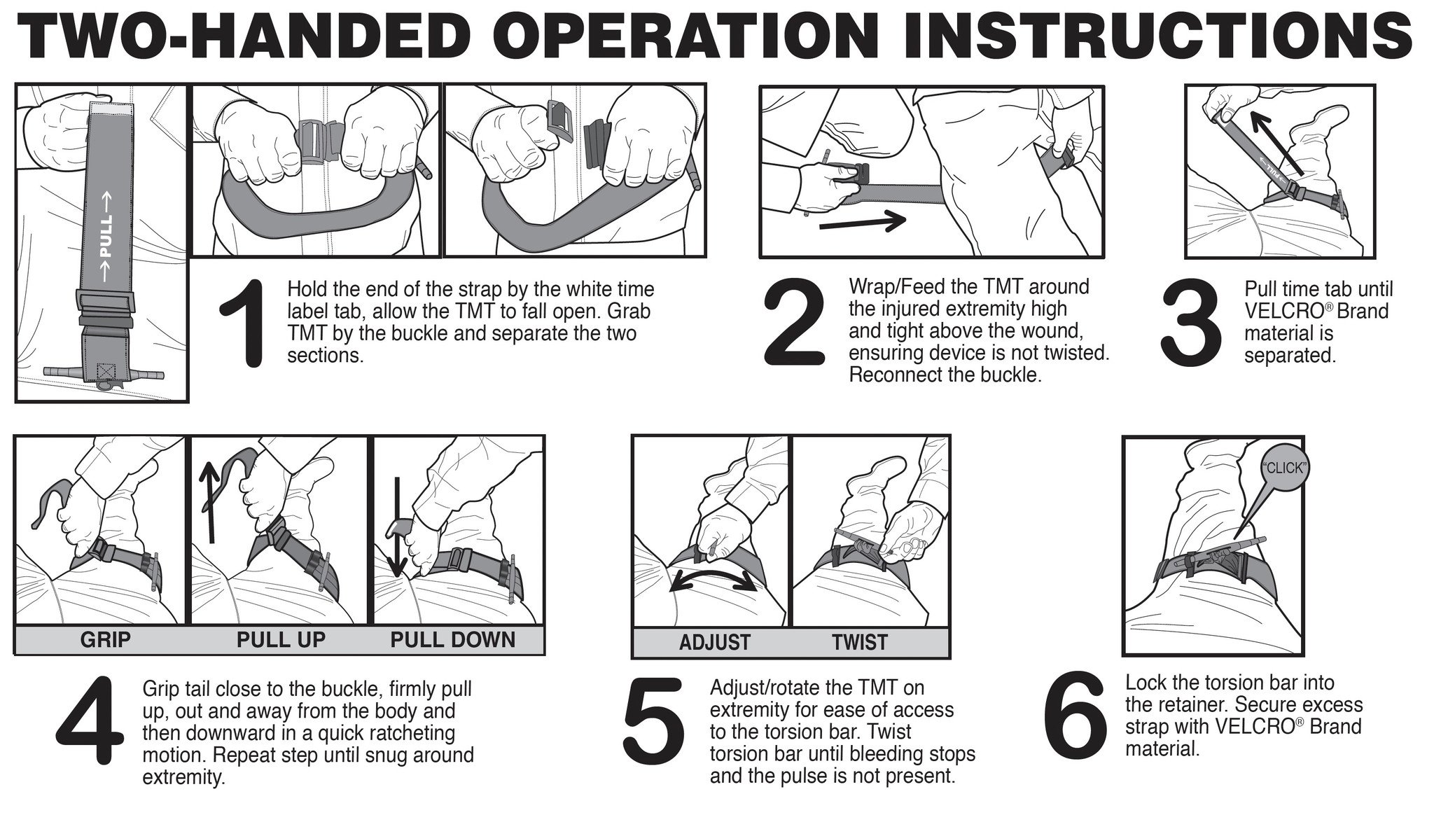 Tactical Mechanical Tourniquet (TMT) Military-Grade One-Handed Tourniquet for First Responders, Combat, IFAKs, Stop The Bleed &amp; Trauma Kits Prevents Massive Blood Loss, TCCC Recommended
