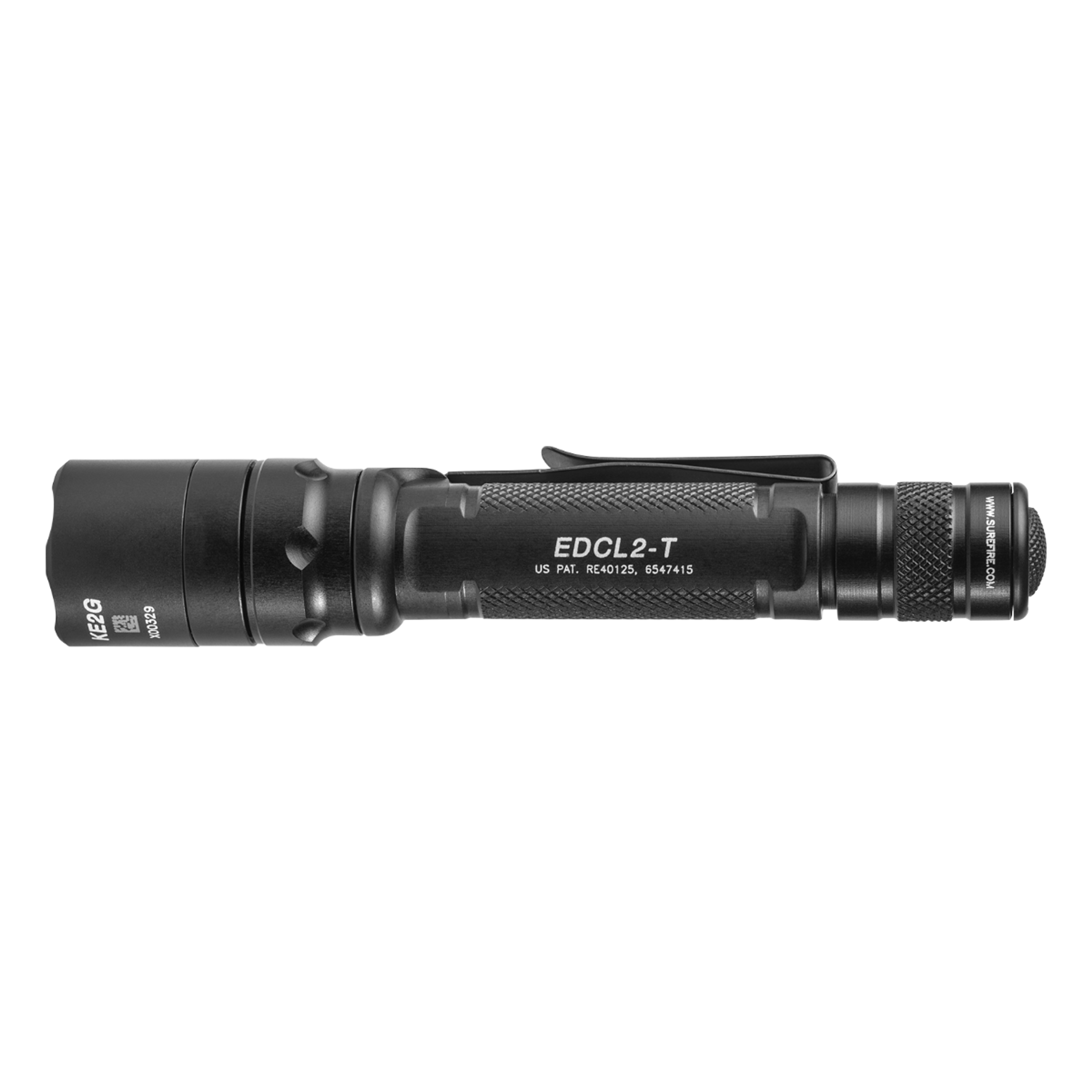 Carry A True Illumination Tool. The Everyday Carry Light 2 — or EDCL2-T — doubles down on the everyday brilliance of the EDCL1-T. Room for two 123A batteries gives EDCL2-T twice the fuel and more than double the maximum output for in-your-face performance. It punches out 1,200 lumens of blinding white light on High and a useful 5 lumens on Low through a Total Internal Reflection (TIR) lens that’s perfect for medium- to long-range illumination. Its body and tailcap are knurled for a secure grip, and its two-way clip permits bezel-up or bevel-down carry. It’s bold enough to confront any task.