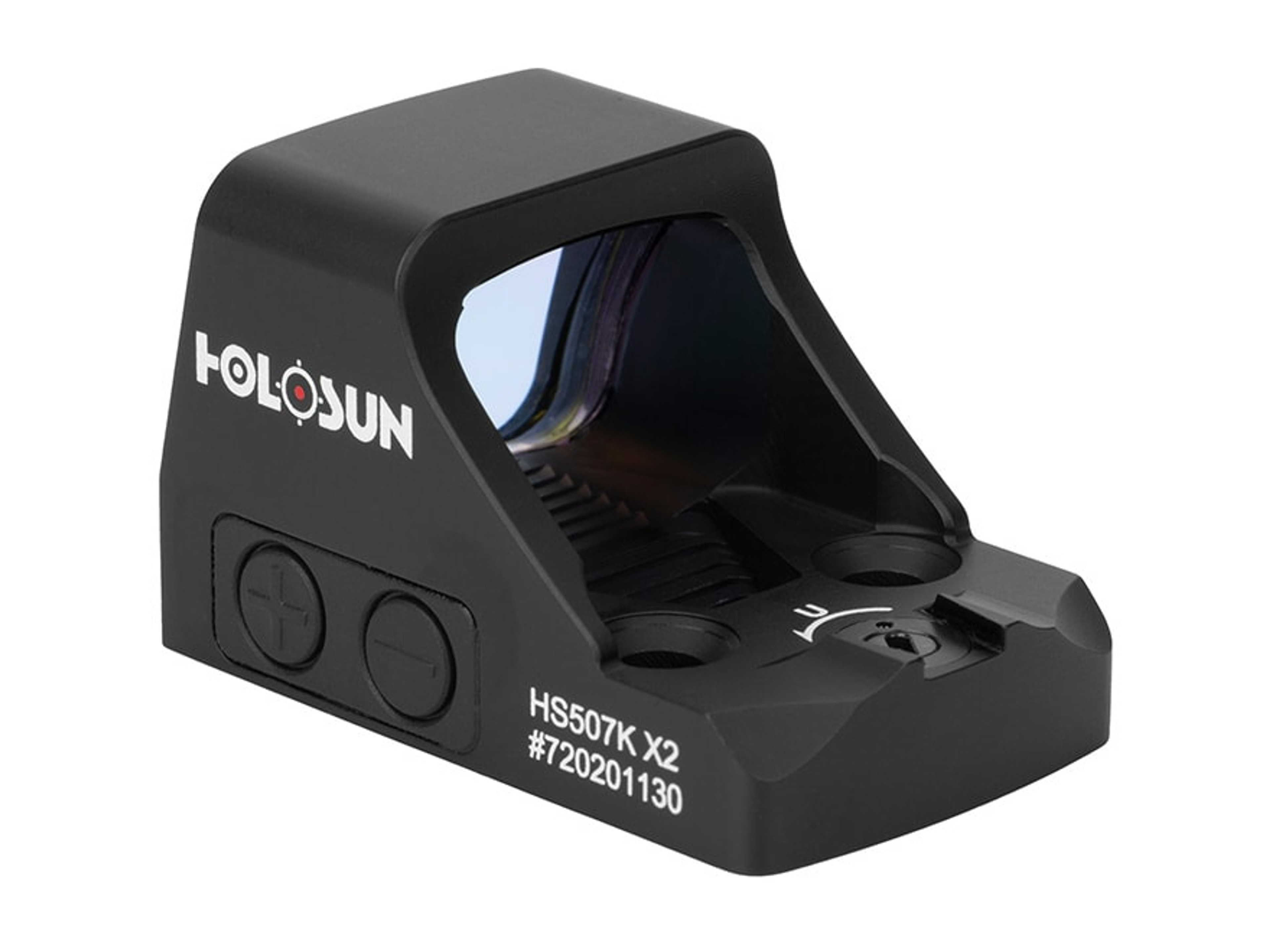 The HE507K-GR X2 is an open reflex optical sight designed for concealed carry pistol applications. The X2 Series pistol optics feature two improvements. First is the addition of Lock Mode from our 2018-2019 LE pistol optic models. Lock Mode, when activated, locks the buttons preventing inadvertent setting changes. Second, the buttons have been redesigned to compliment the Lock Mode by placing them lower and out of the way. Additional features include Holosun’s Super LED with up to 50k hours battery life, Multi-Reticle System, and Shake Awake.