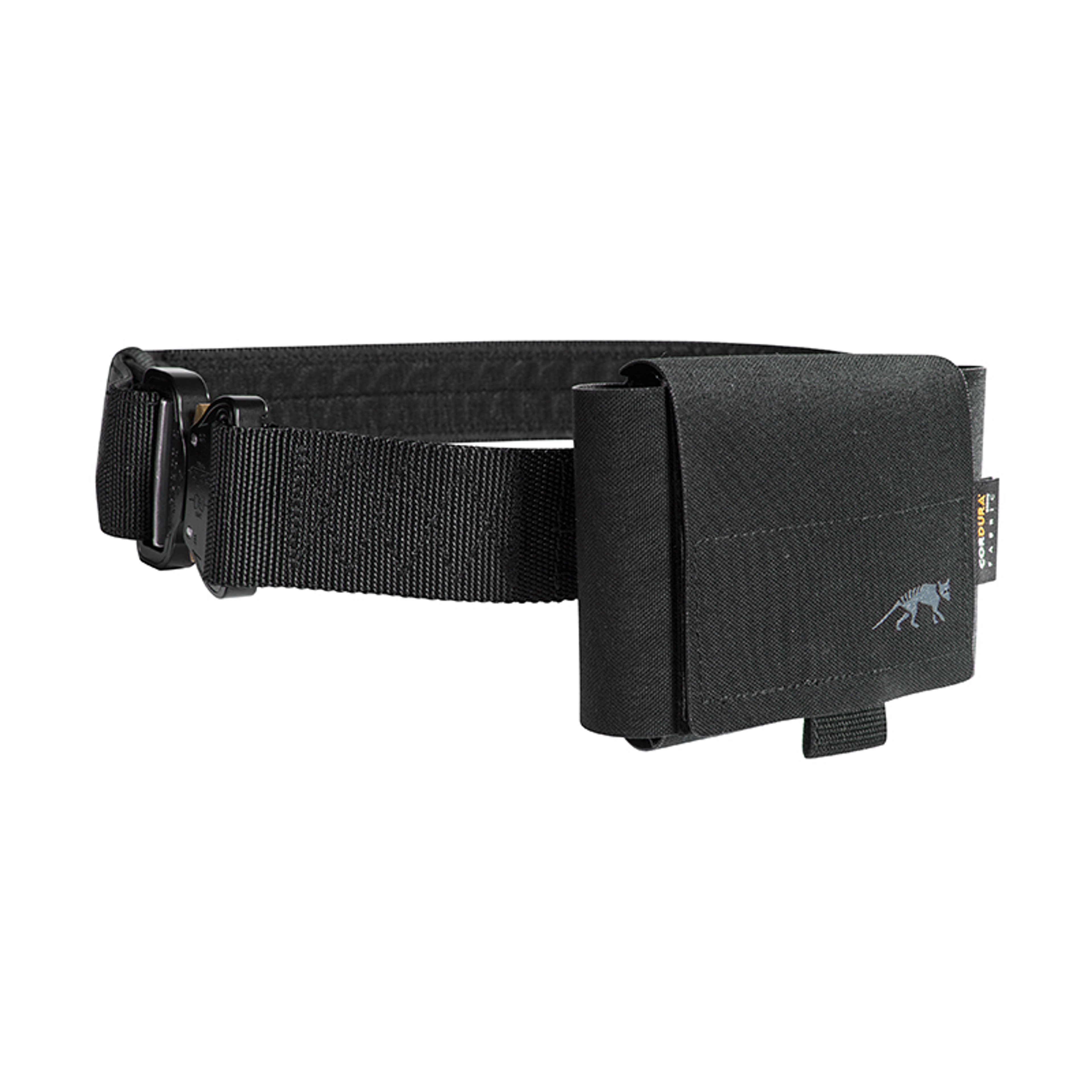 The TT Glove Pouch MKII is a small accessory belt pouch. Holds one pair of leather tactical gloves or two pairs of latex gloves. It can be carried horizontally or vertically. Hook-and-loop fastener for 1-2.15in/30-55mm width belt. (BELT NOT INCLUDED)
