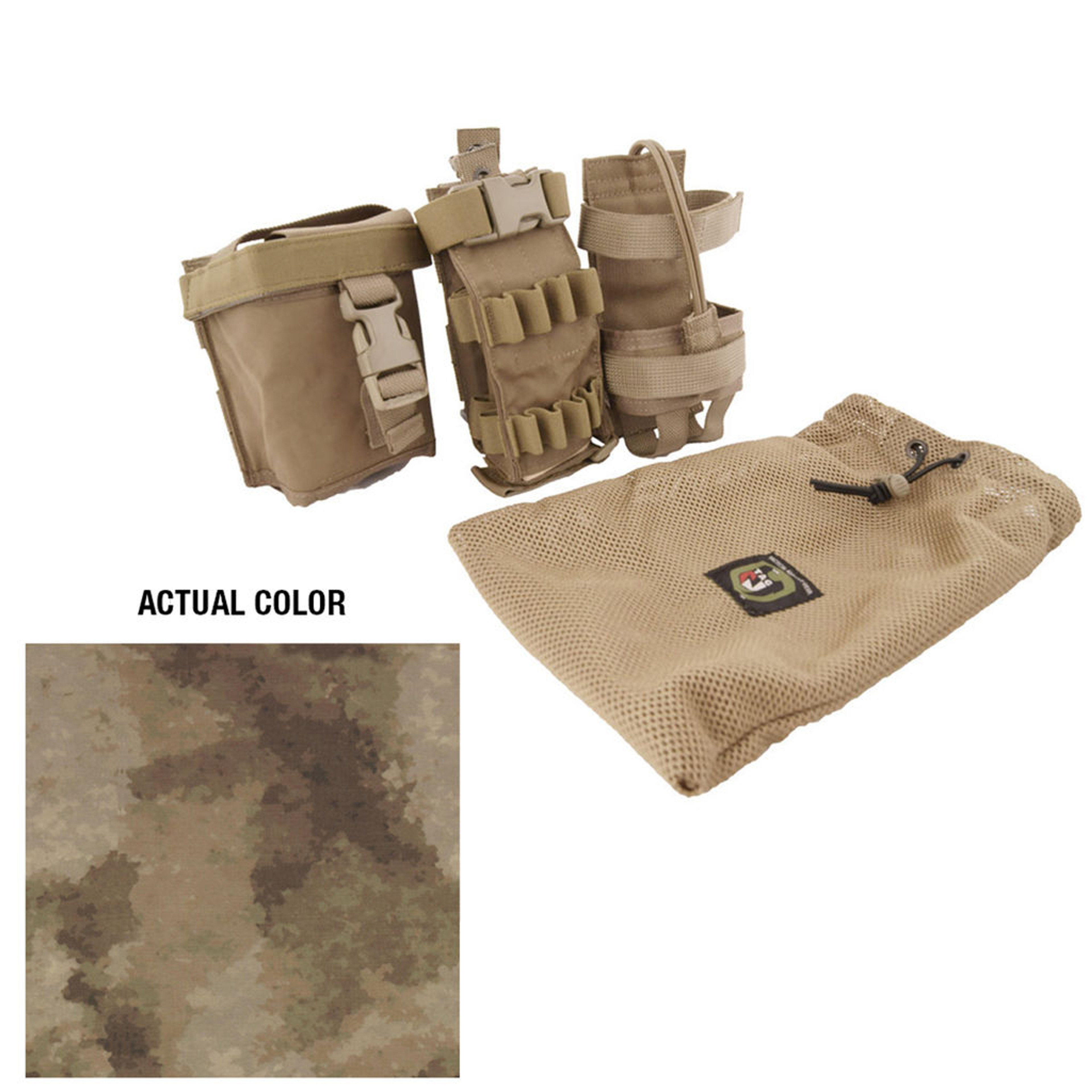 The Amp and Battery Kit is designed to give you the power and modularity you need for the MBITR to recognize its full capabilities. Individual MOLLE pouches for each separate component needed. The battery pouch fits the BA559 with access holes on the top and bottom of the pouch for the battery connector. The hole on the bottom is used when putting the battery in upside down and having the cable come from the bottom of the pouch. The Amp pouch has a open but very secure design. The Amp is air cooled and requires as much air as possible to prevent it from overheating. Top has full open access to allow room for all the connectors and cables to be easily installed. The MBITR Pouch is our folding MBITR radio pouch and fits both the PRC 148 and the PRC 152 radios. The individual pouches cannot be purchased individually. Must be purchased as a complete kit. Made in the USA.

