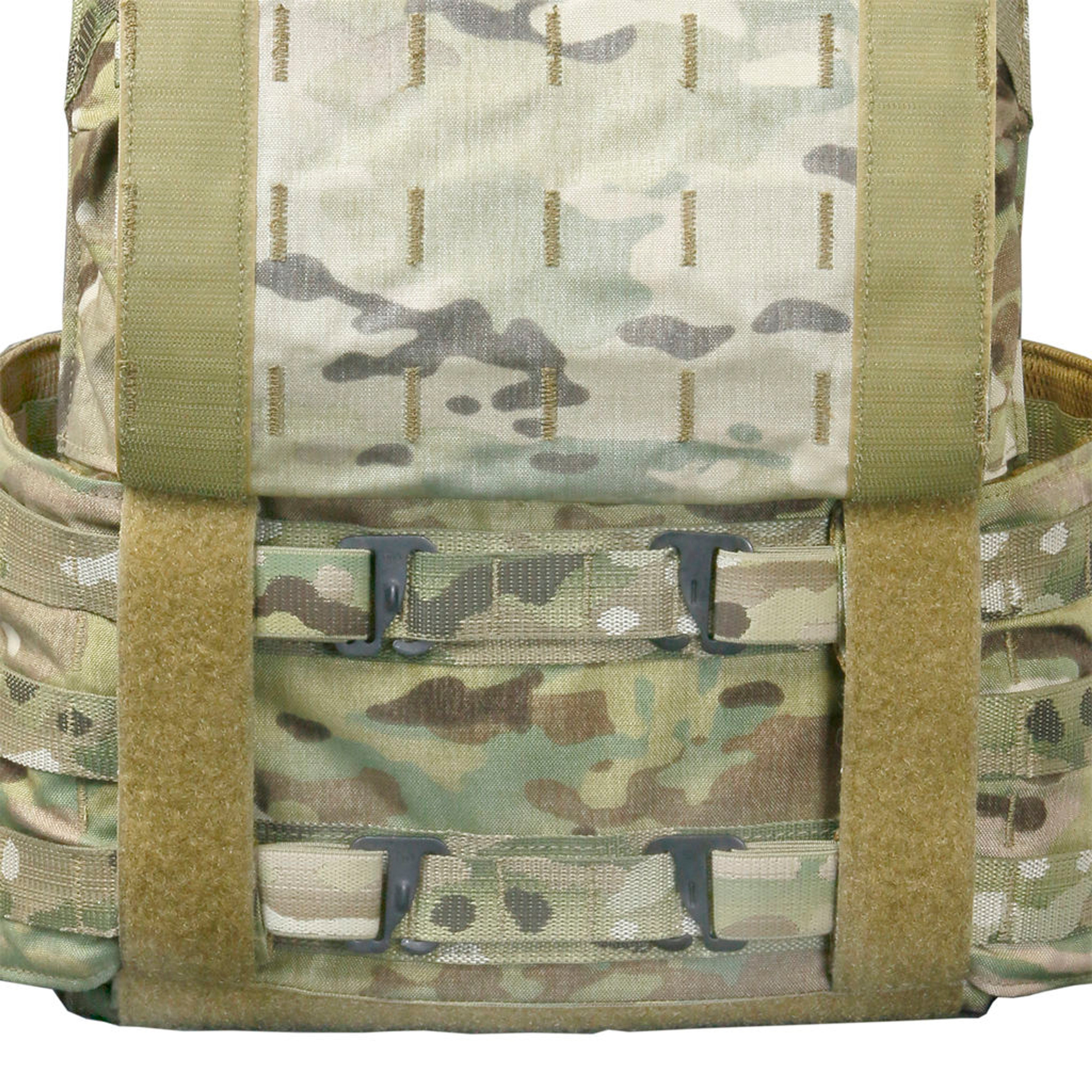 TAG’s® Vanguard plate carrier sets the standard in the industry for what a plate should be. The Vanguard is a light weight plate carrier that works with any set of hard armor plates and soft armor backers. SAPI, ESAPI, XSAPI, standalone level 4, swimmer cut and shooter cut armor plates all fit into the Vanguard. The triple magazine front panel is sewn into the carrier and will fit 30 round 5.56mm, AK47, and 7.62 x 51 magazines. You will never need to change out your magazine pouches again when using different weapon platforms.

