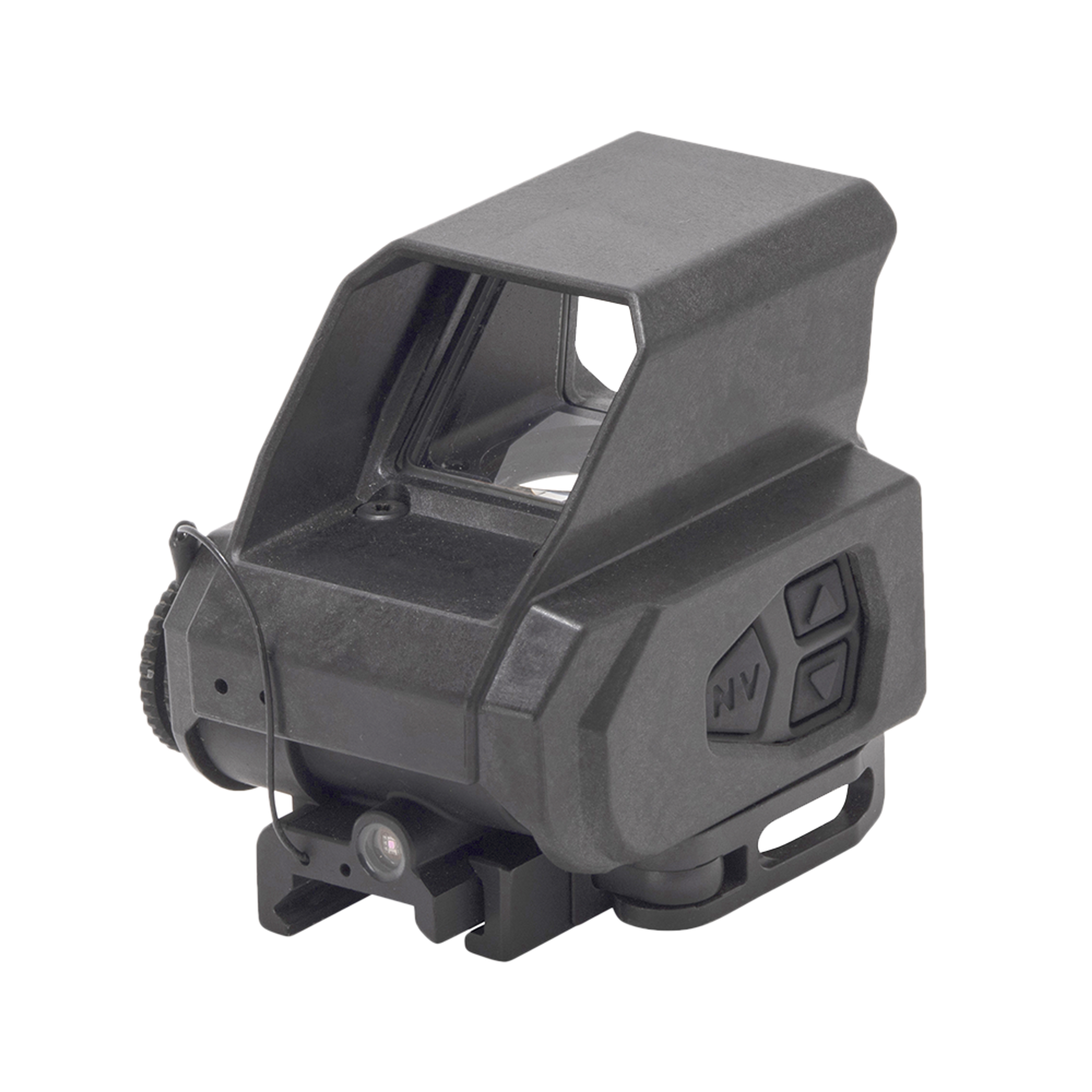 The MEPRO TRU-VISION™ electro-optical MIL- SPEC red dot
sight is shockproof, waterproof, and durable. Its short-length,
compact, and lightweight design addresses the need for
co-mounting multiple tactical devices (magnifiers, laser pointers, etc.)
on your Picatinny rail. Energy-efficient, it provides thousands of
operating hours from a single CR123 battery.
The MEPRO TRU-VISION™ also features an automatic brightness
control system that enables clear visibility of the red dot in any
lighting condition. If the user chooses to manually control the reticle
brightness level, there are 16 brightness settings (12 daytime,
4 nighttime (NVG/)) allowing the user to adjust to any lighting
condition they may encounter.