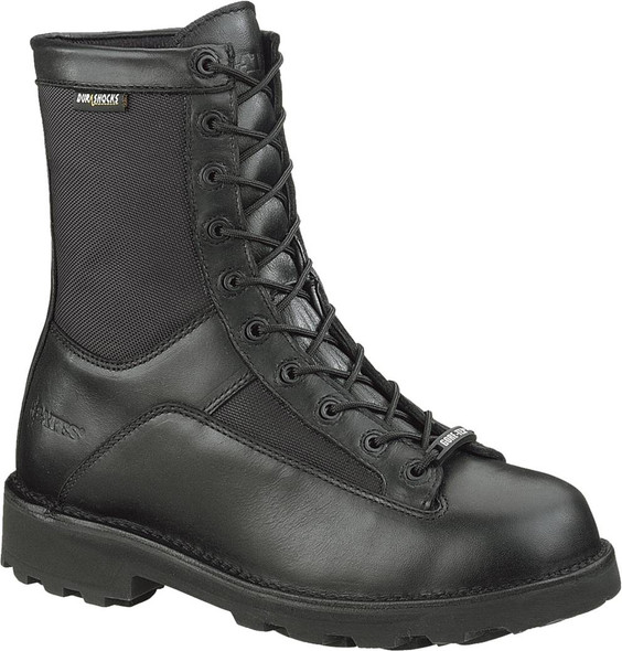 Bates E03140 Black 8" Side Zip Leather Boots