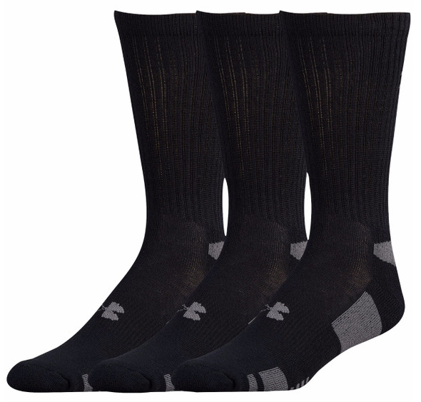 Under Armour Men's HeatGear Crew 3-Pack Socks