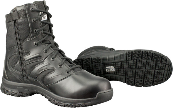 Original SWAT 155201 Men's Force 8" Side-Zip Black Boots