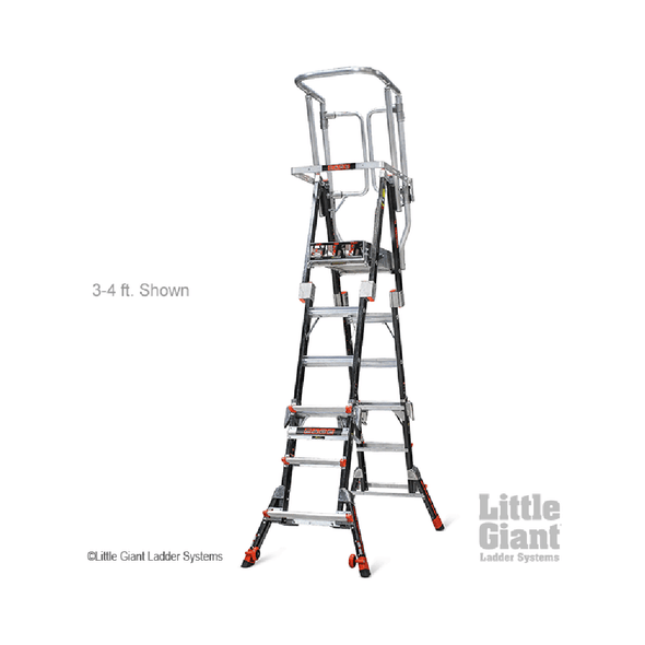 Little Giant Compact Safety Cage Ladders Little Giant Compact Safety Cage Ladders