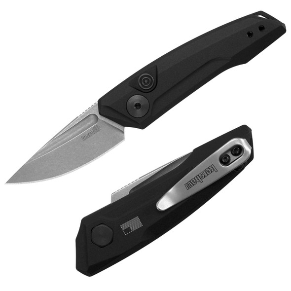 Kershaw Launch 9 Automatic CA Legal Folding Blade Knife 1.8" Plain Edge