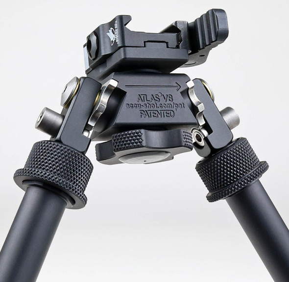 Atlas BT10-LW17 V8 Bipod with ADM-170-S Quick Release Picatinny Rail Mount 5.2" to 9.6"