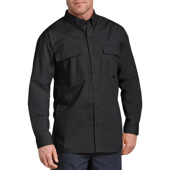 Tru-Spec 1471 TRU Long Sleeve Ripstop 2 Pockets Dress Shirt, Dark Navy