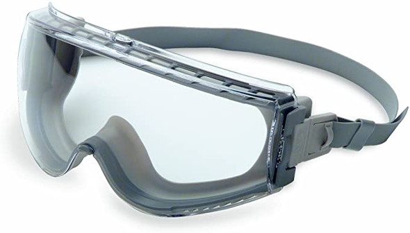 UVEX Stealth Safety Goggles with Clear Uvextreme Anti-Fog Lens, Gray Body & Neoprene Headband