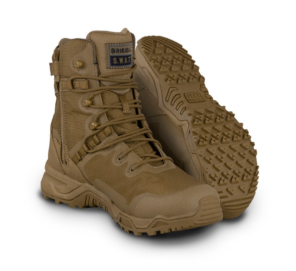Original SWAT 177503 Alpha Fury 8" Side-Zip Coyote Boots