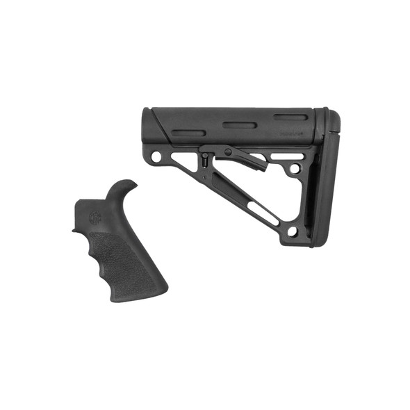 Hogue M4/AR15 Beavertail Grip & Collapsible Buttstock Kit Black